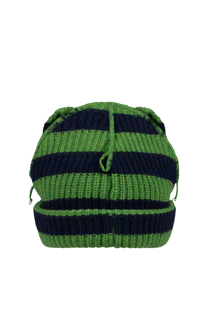 SUPERSIZED CHUNKY EARS BEANIE / GRN