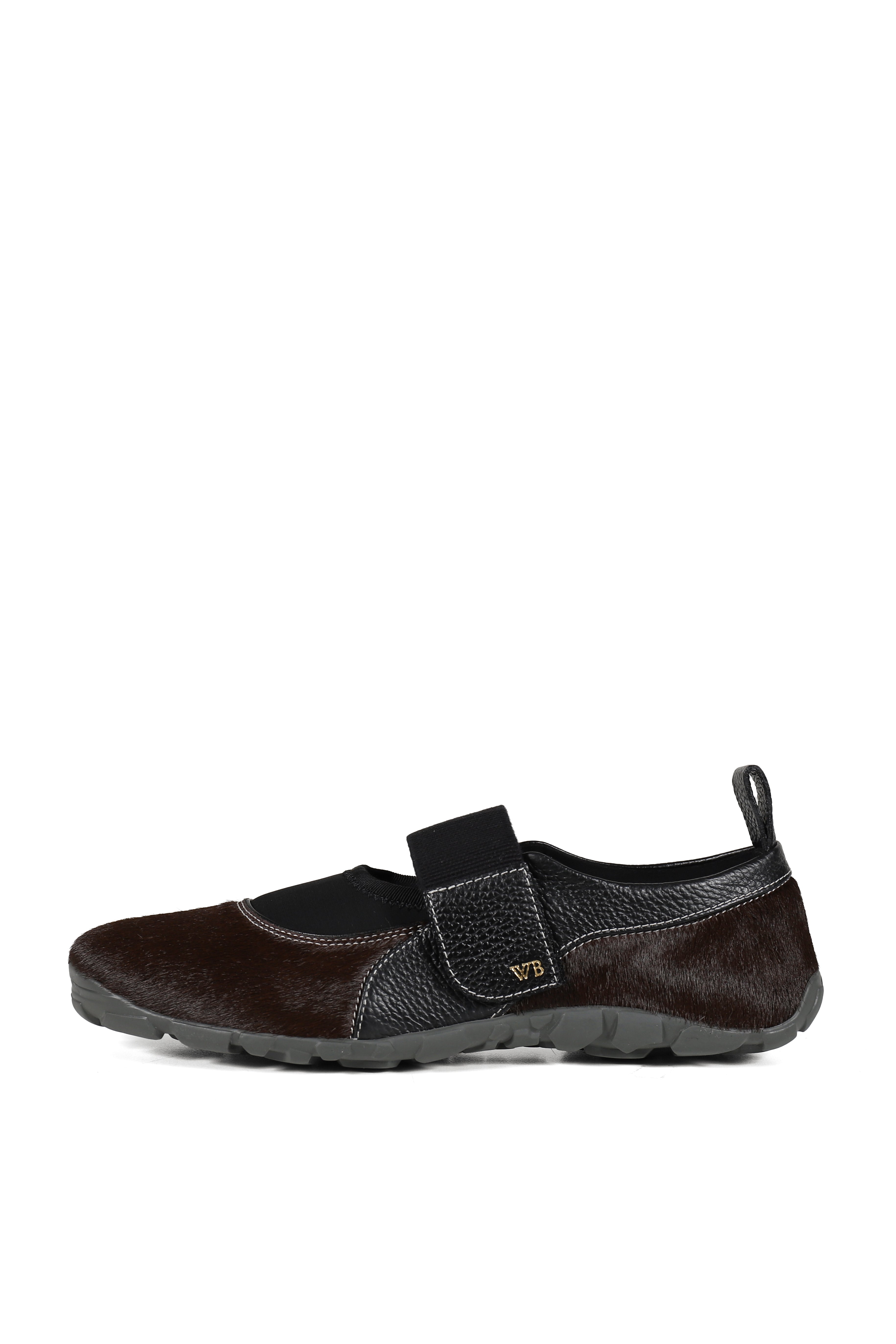 Wales Bonner ウェールズボナー SS26 JEWEL MARY JANE / DARK BRW