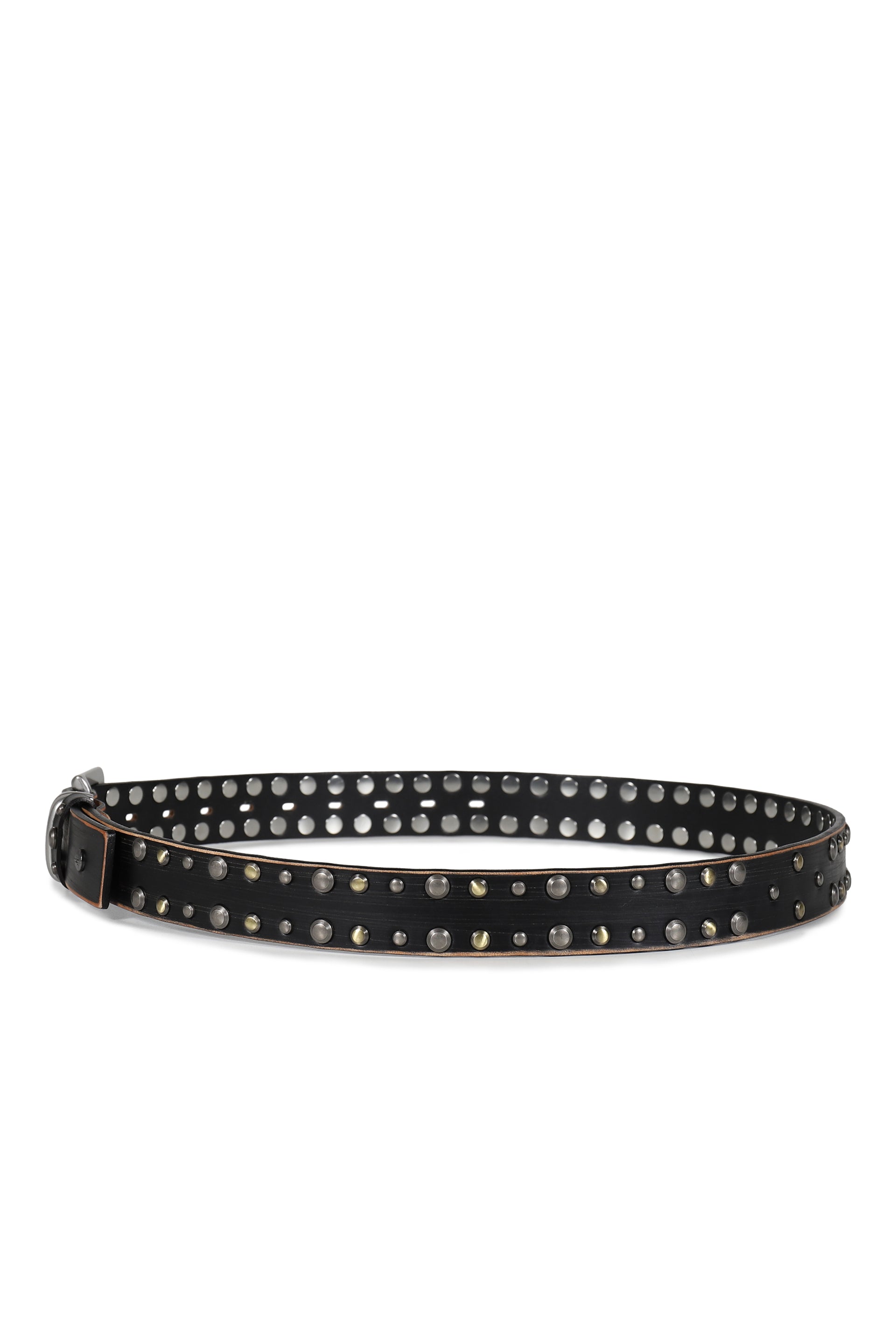 TEO DOUBLE STUD BELT / BLACK
