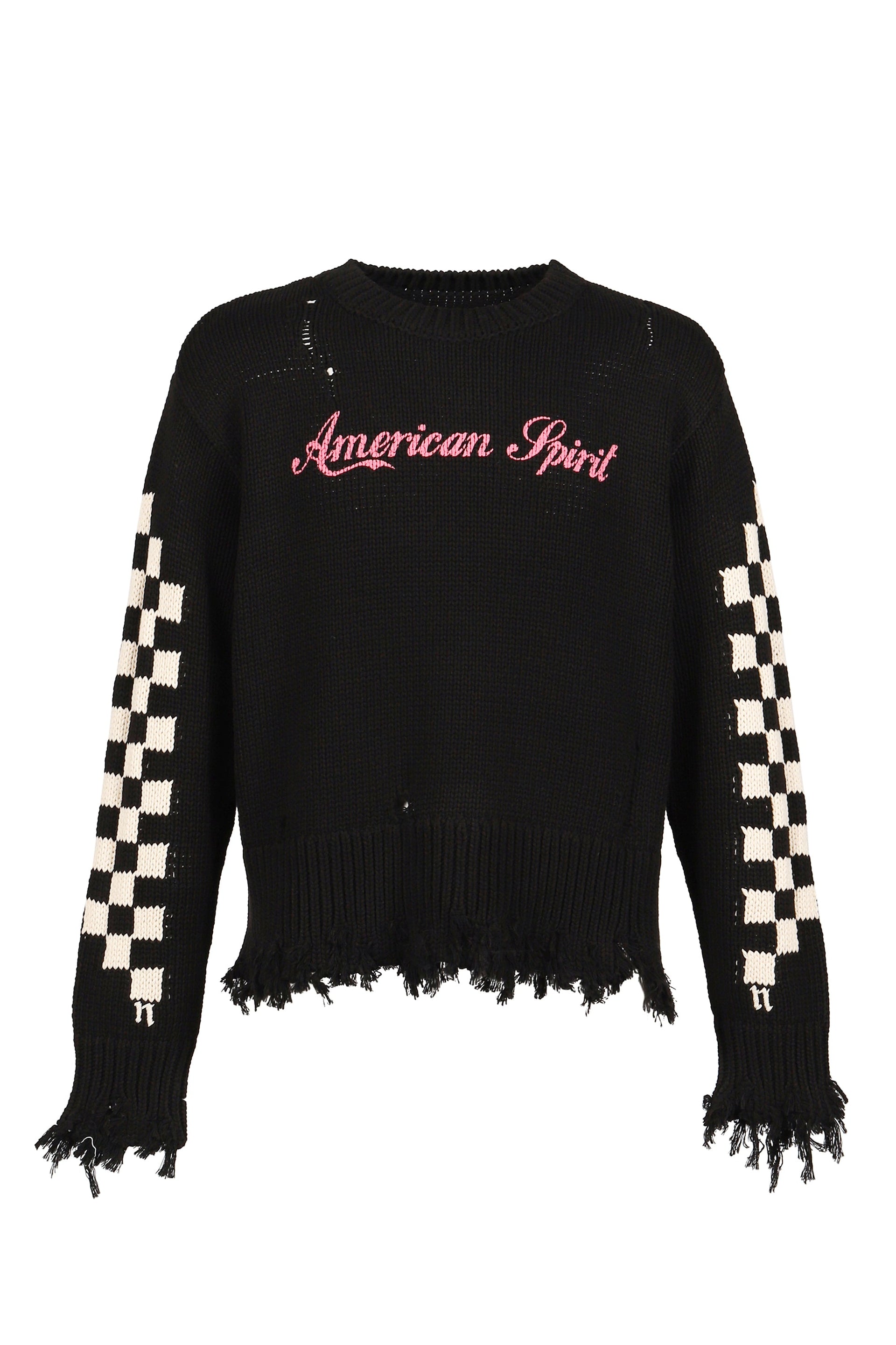CHECKER KNIT / BLACK