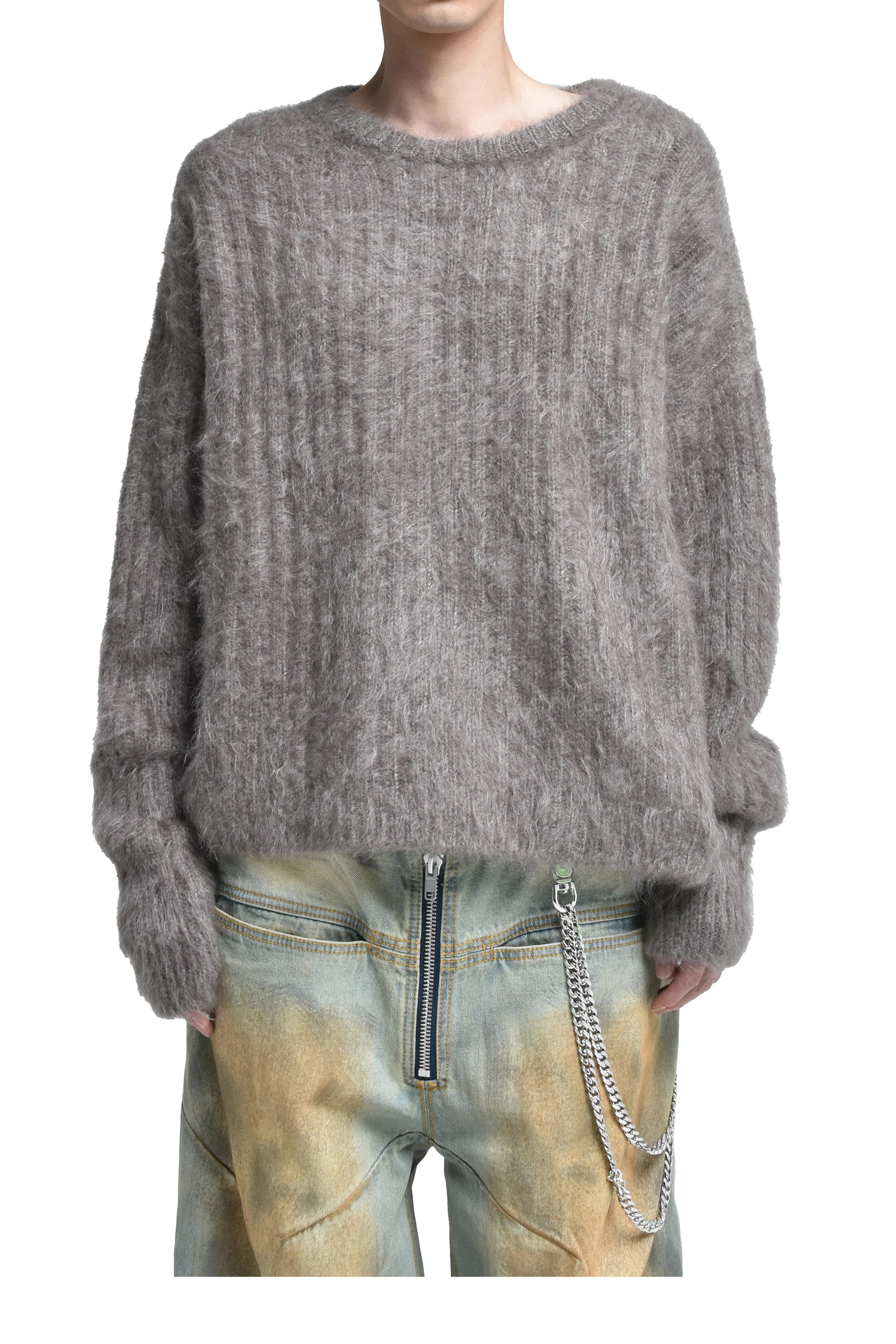CASHMERE PULLOVER / DUSTY BRW