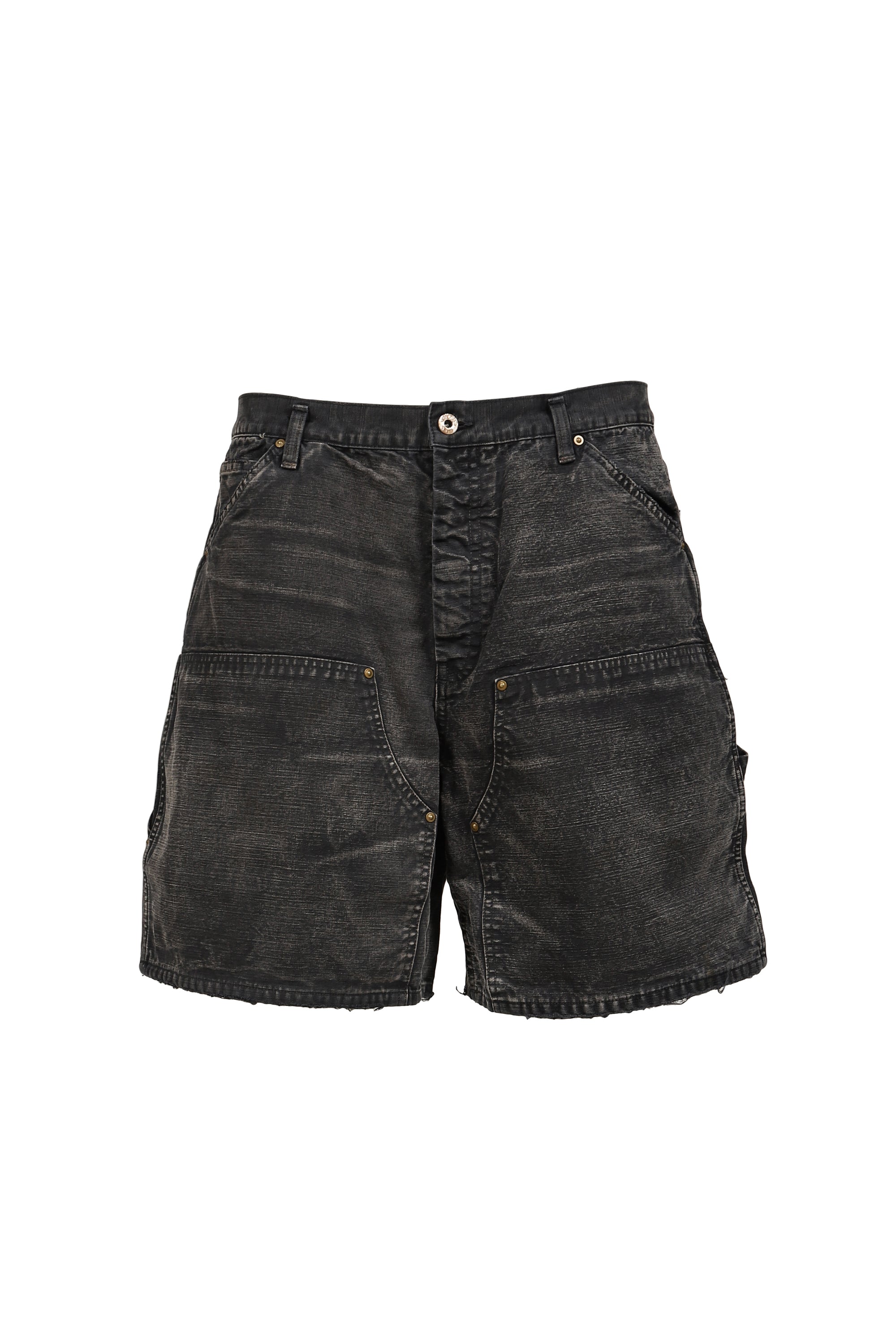 BOW WOW Bow Wow SS26 DOUBLE KNEE DUCK SHORTS AGED / BLK - NUBIAN