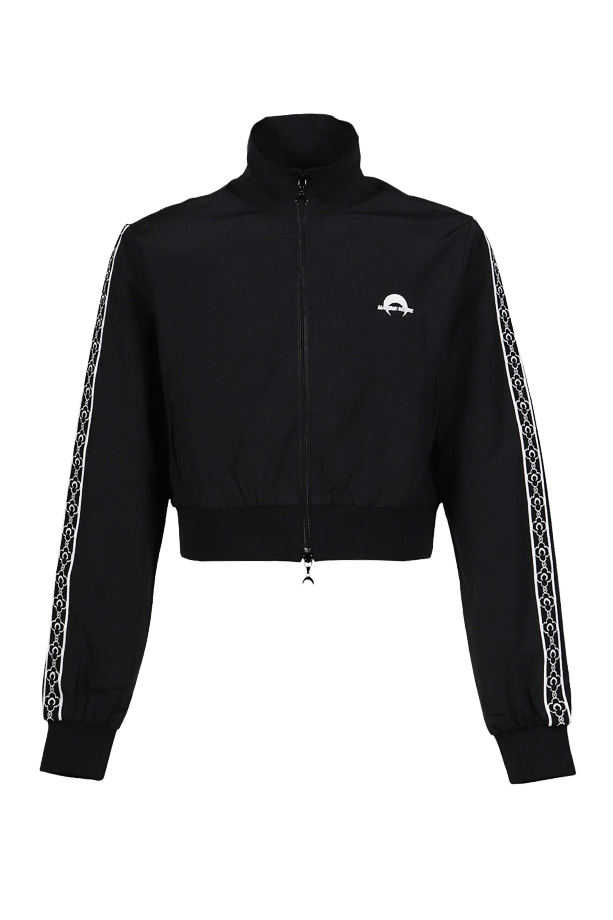 Marine Serre マリーン セル SS25 RECYCLED NYLON TRACK JACKET / BLK 