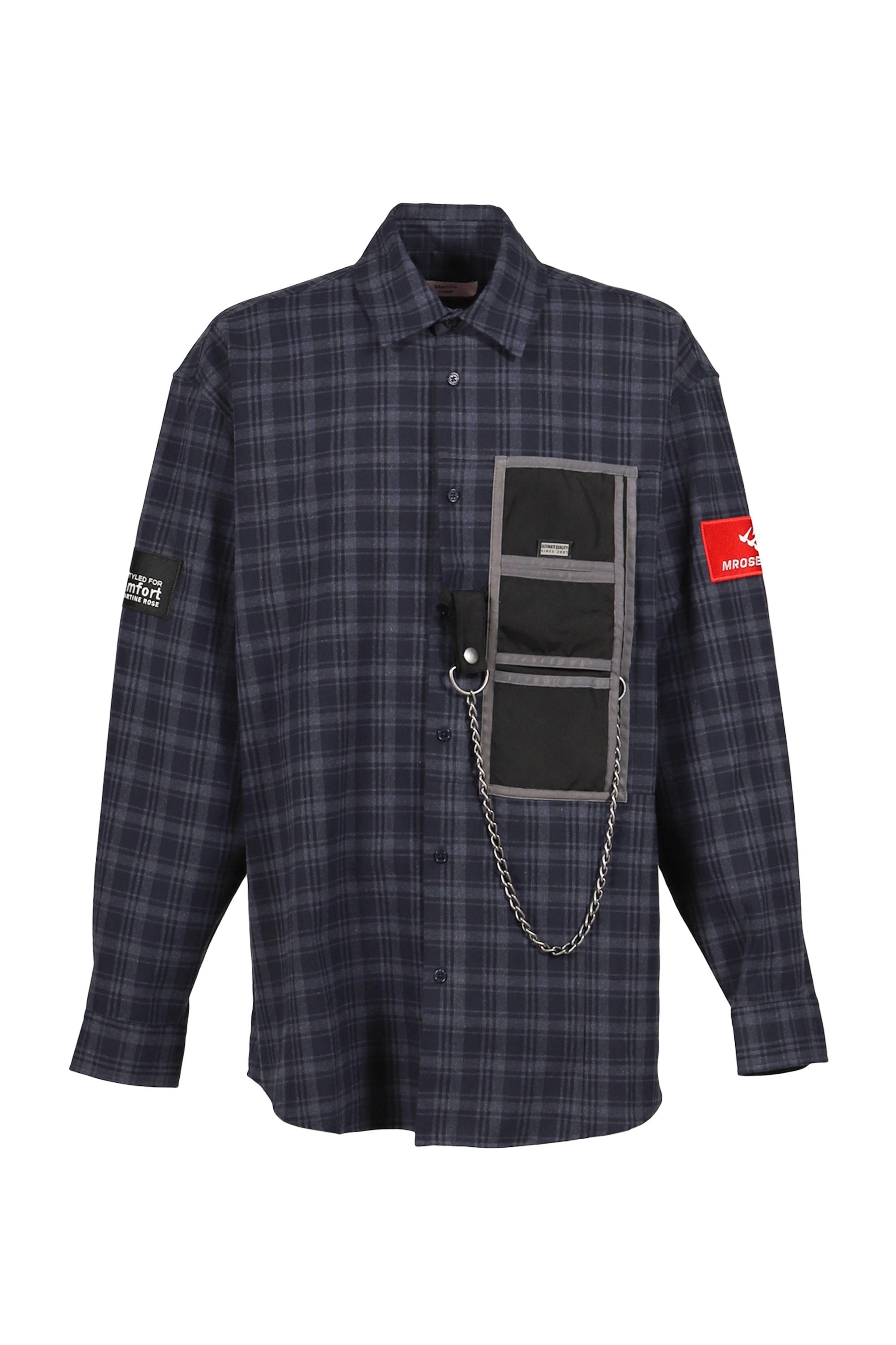 Martine Rose FW25 Wallet Shirt / Blue NVY - NUBIAN