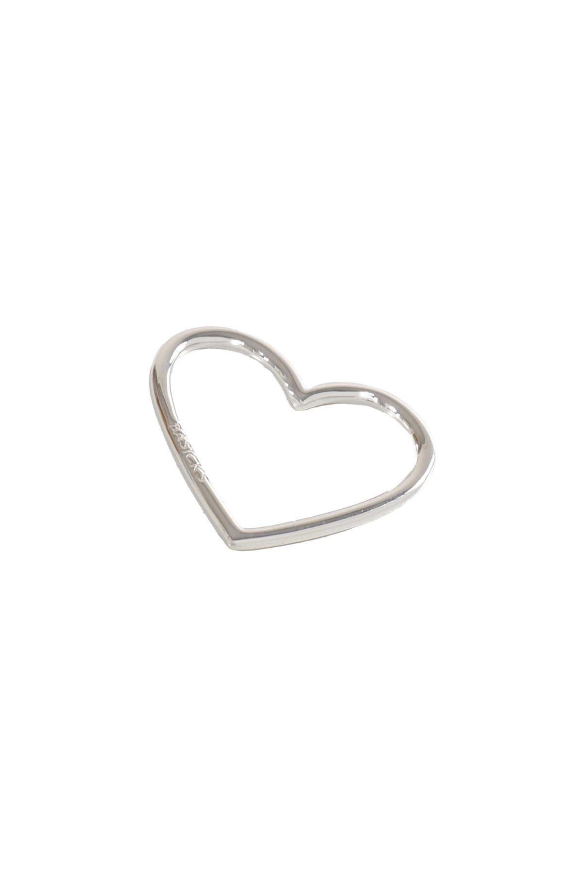 "3D LOVE"  SILVER RING / SIL