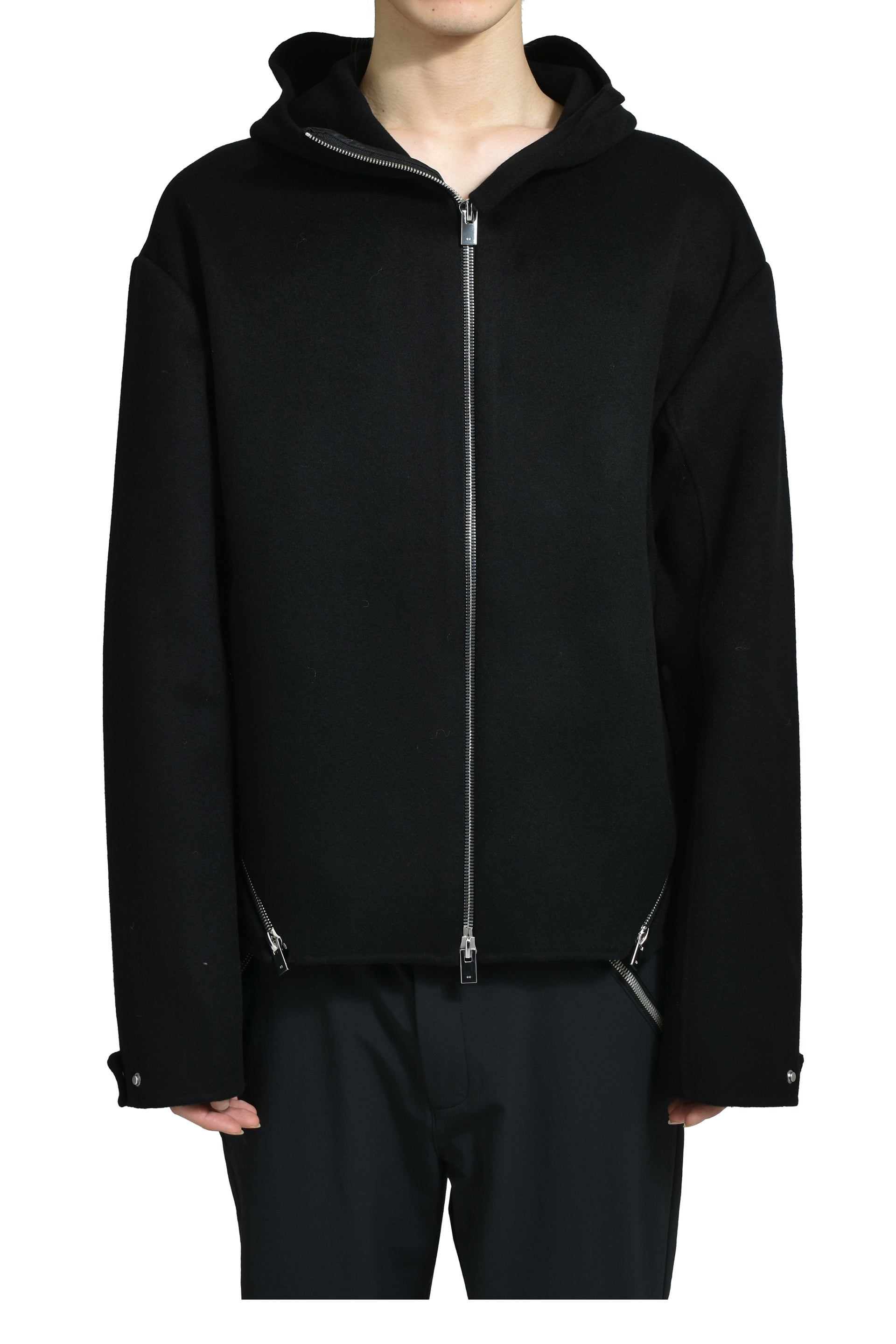 LASING WOOL JACKET / BLK