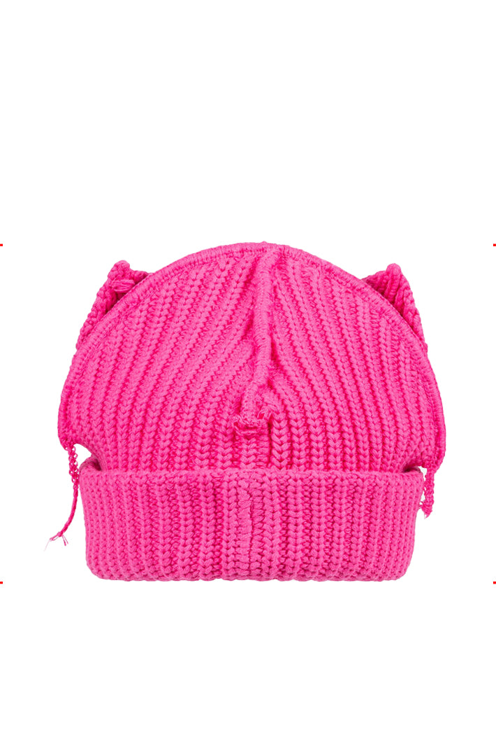 CHUNKY EARS BEANIE / PNK