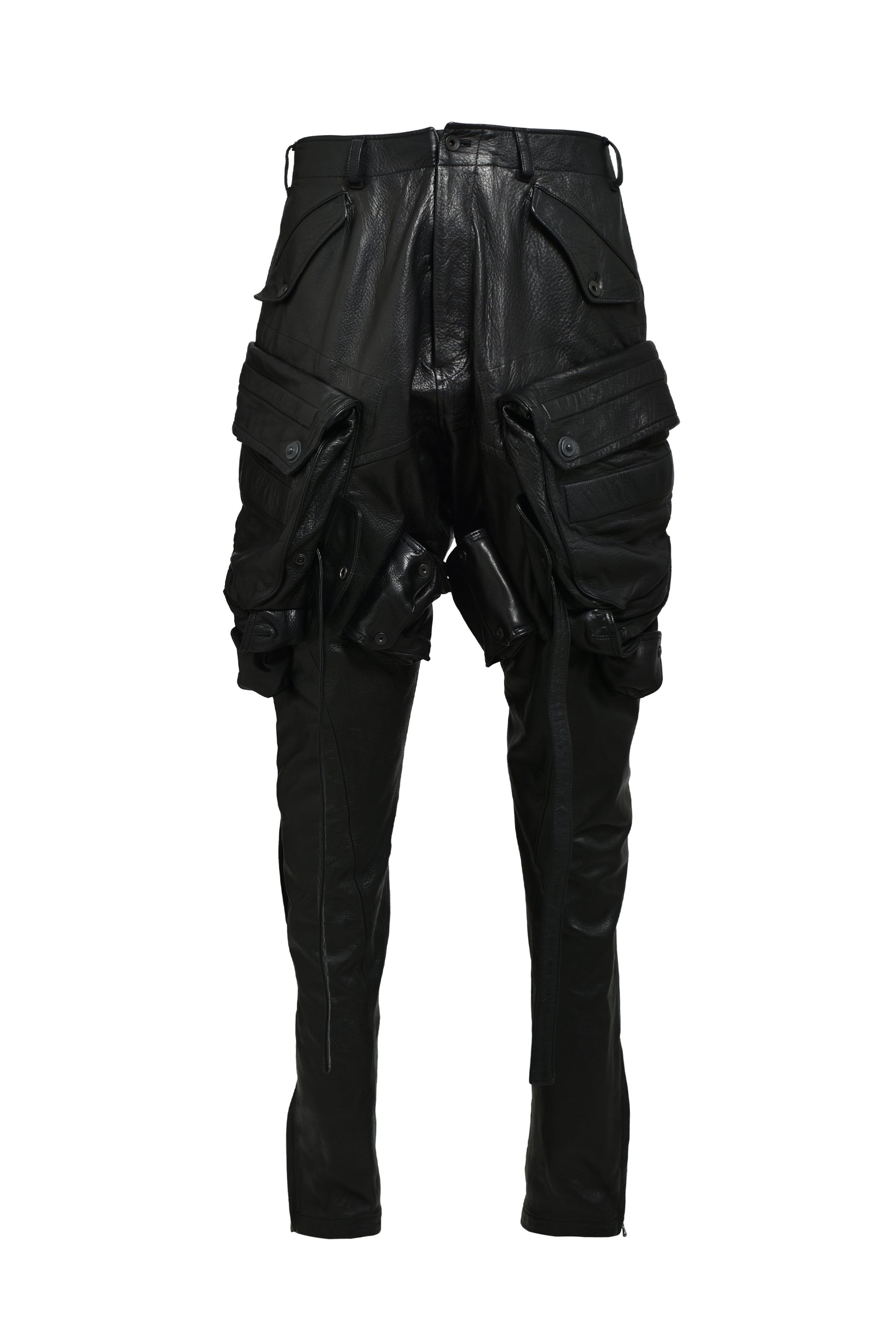 COW SKIN GASMASK CARGO / BLK