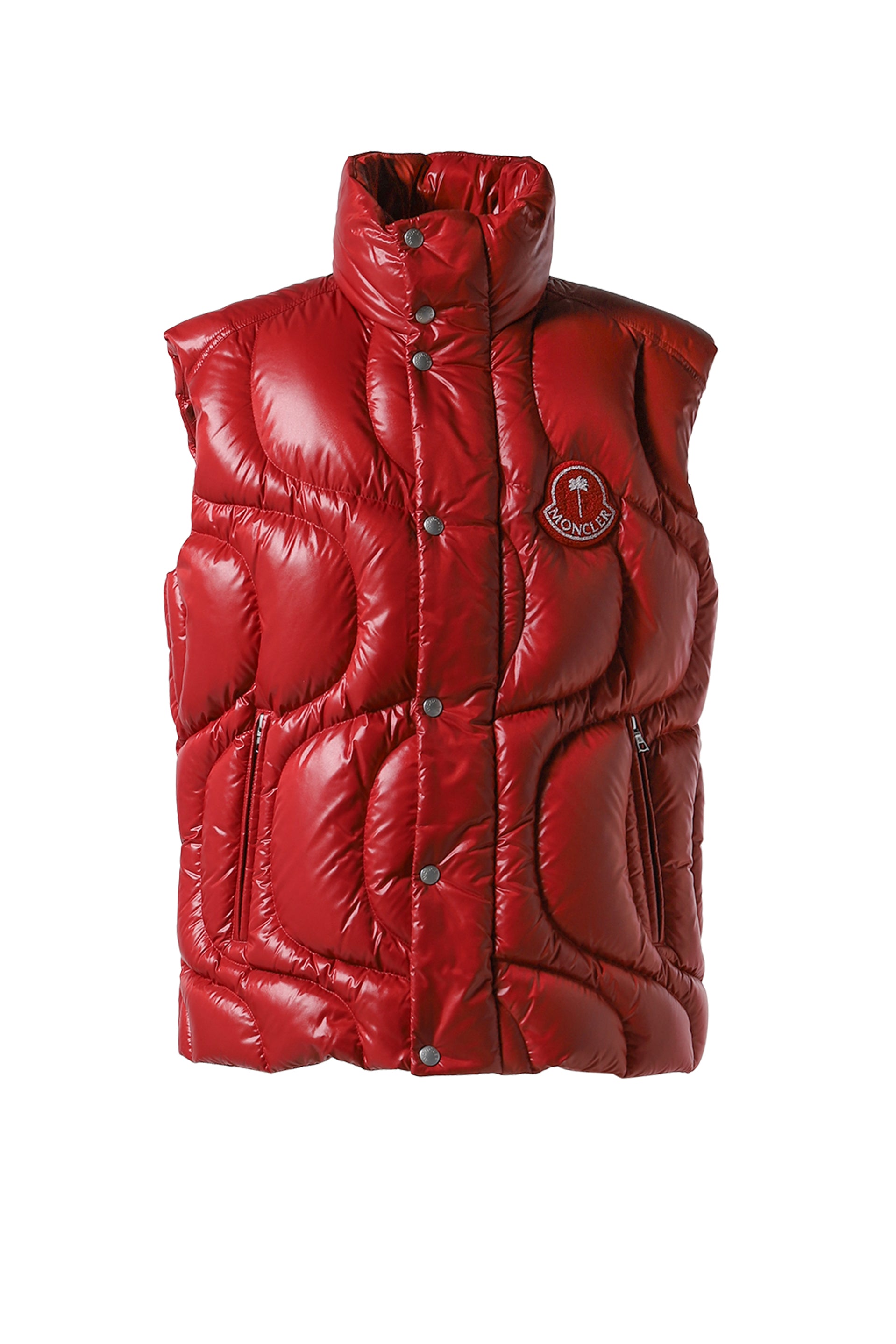 MONCLER X PALM ANGELS SS25 GWENYTH VEST / RED - NUBIAN
