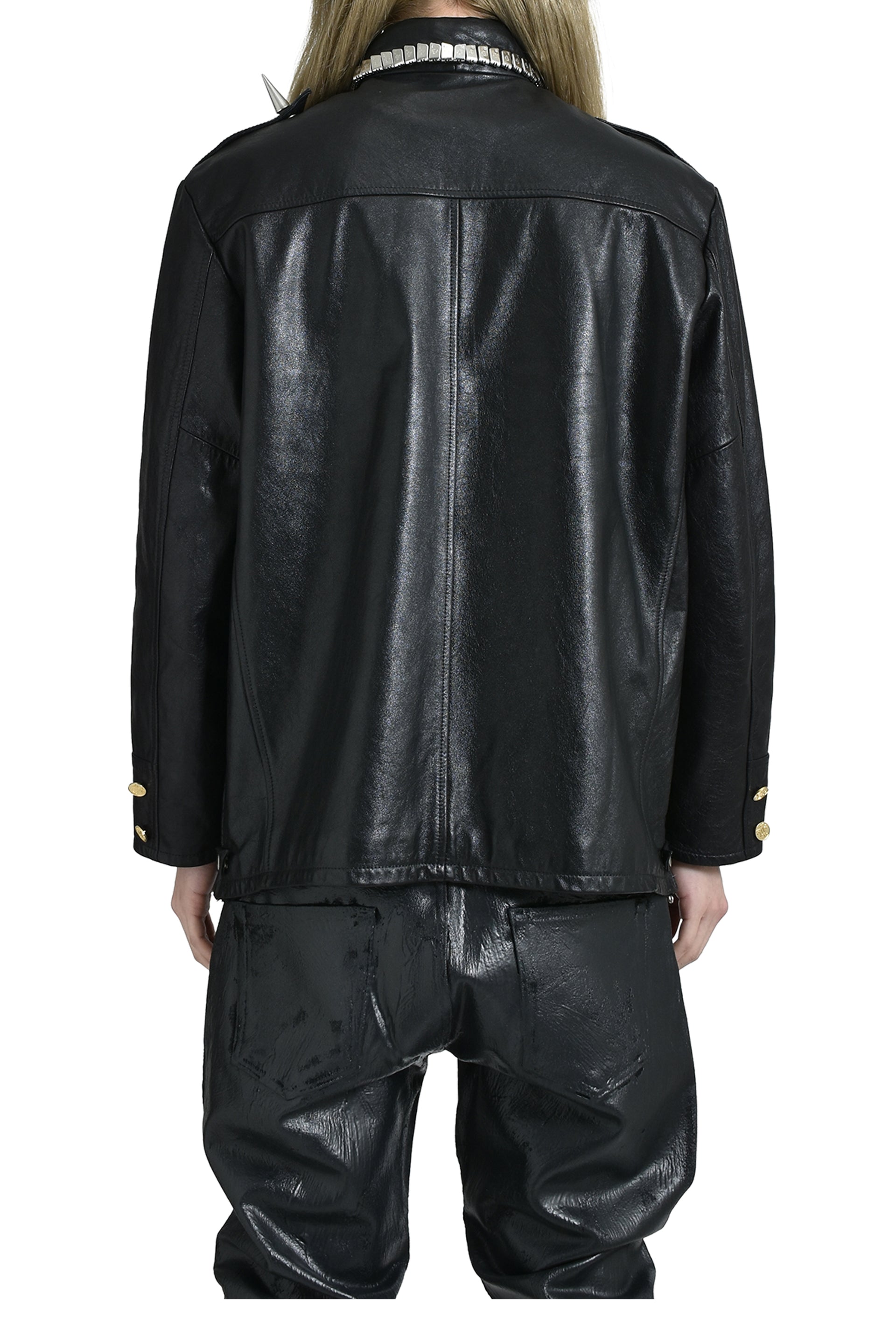 Marking Distance PIERCED POLICE JACKET / BLK