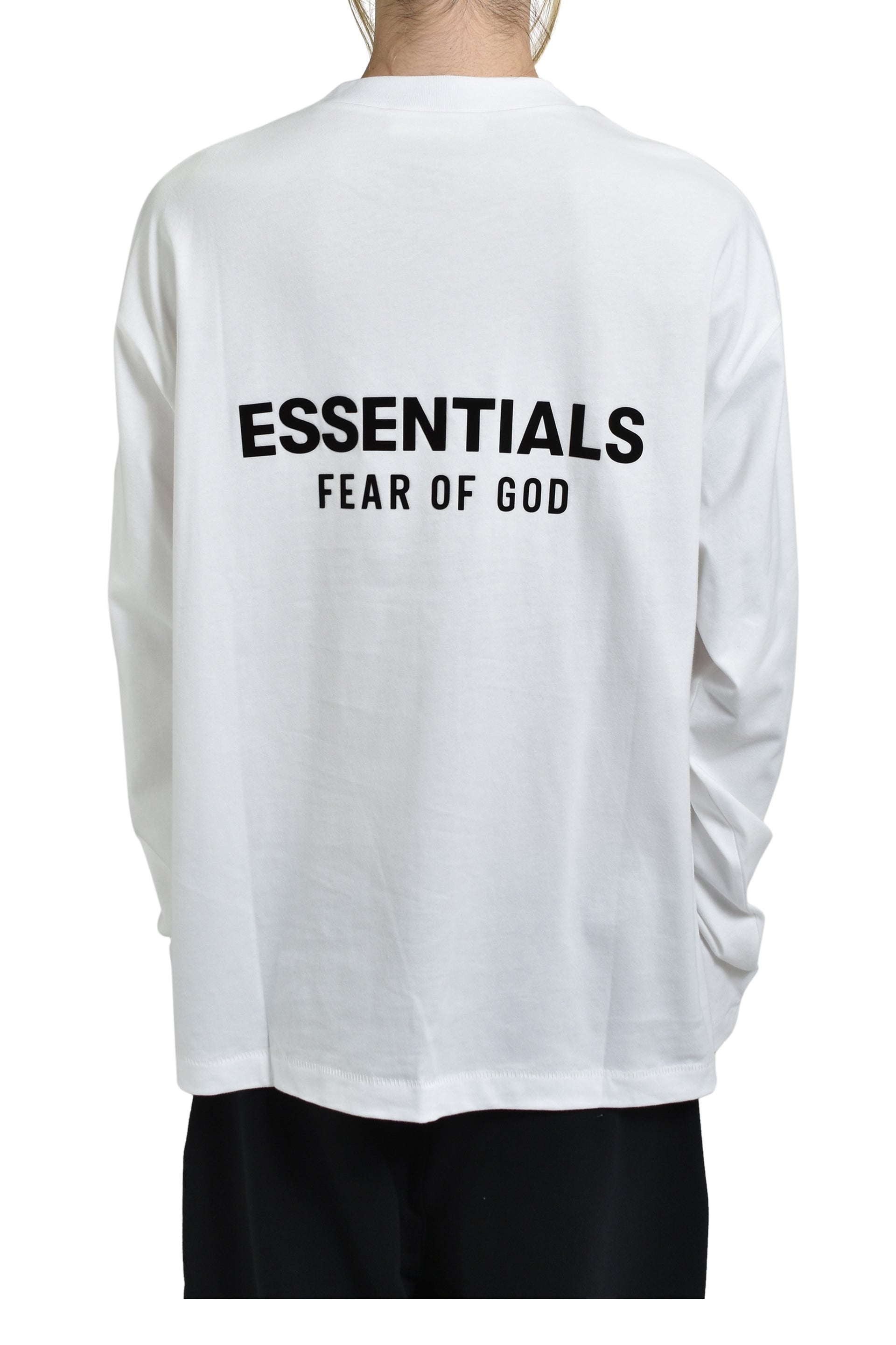 ESSENTIALS CLASSIC FIT LS TEE / BRIGHT WHT