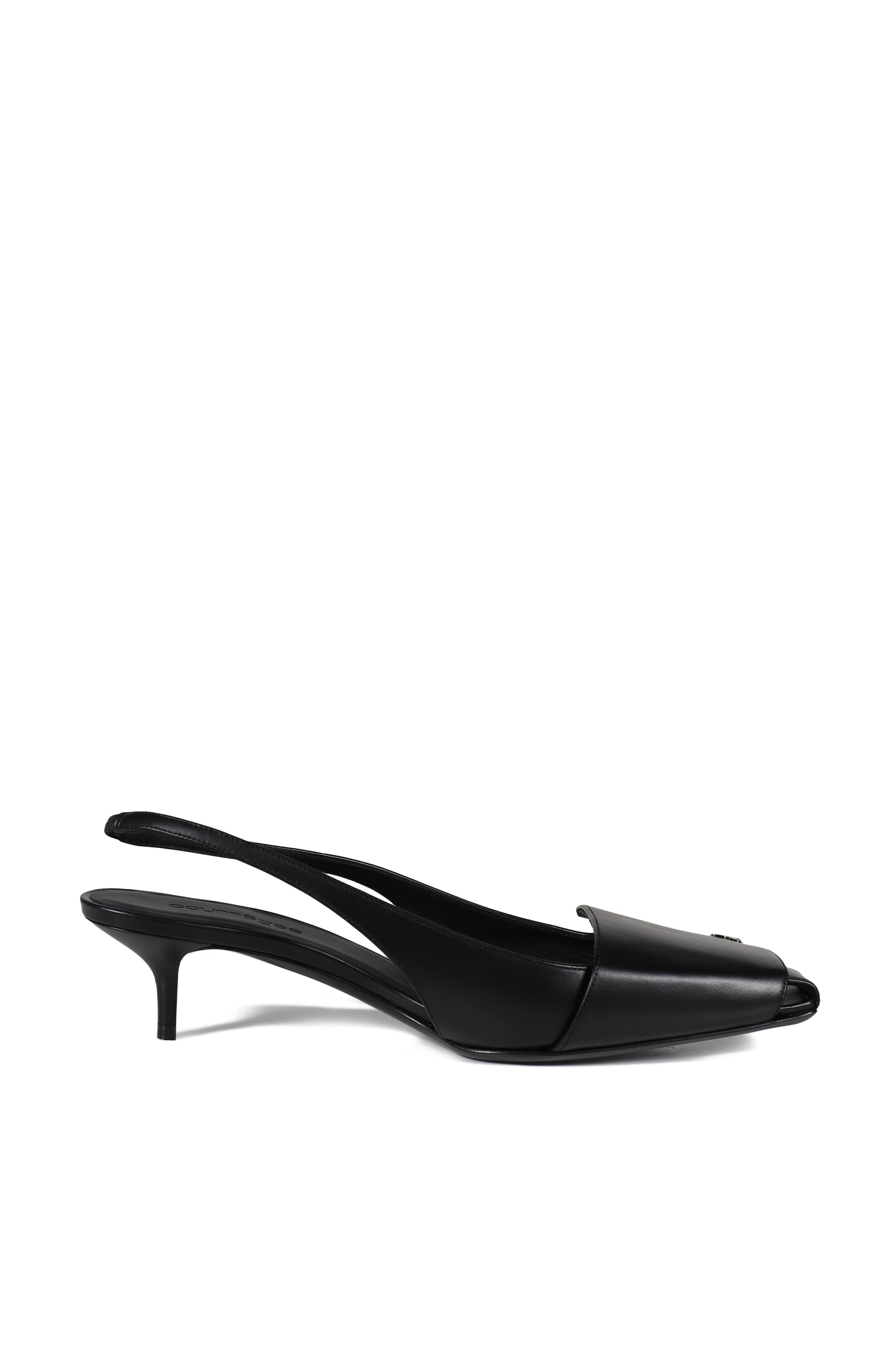 FOLD KITTEN SLINGBACKS / BLK