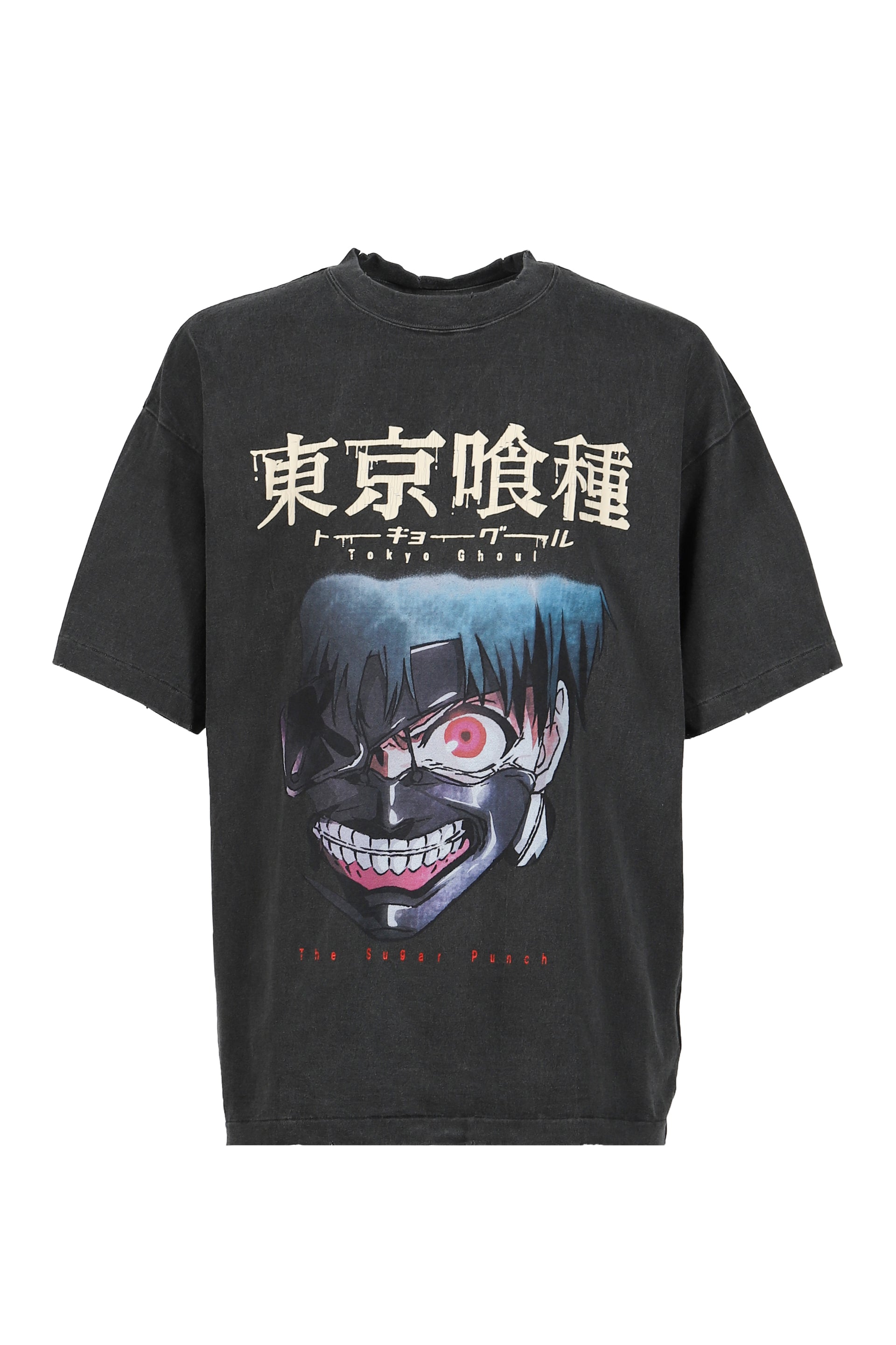 S/S T-SHIRT (KANEKI MASK) / BLK