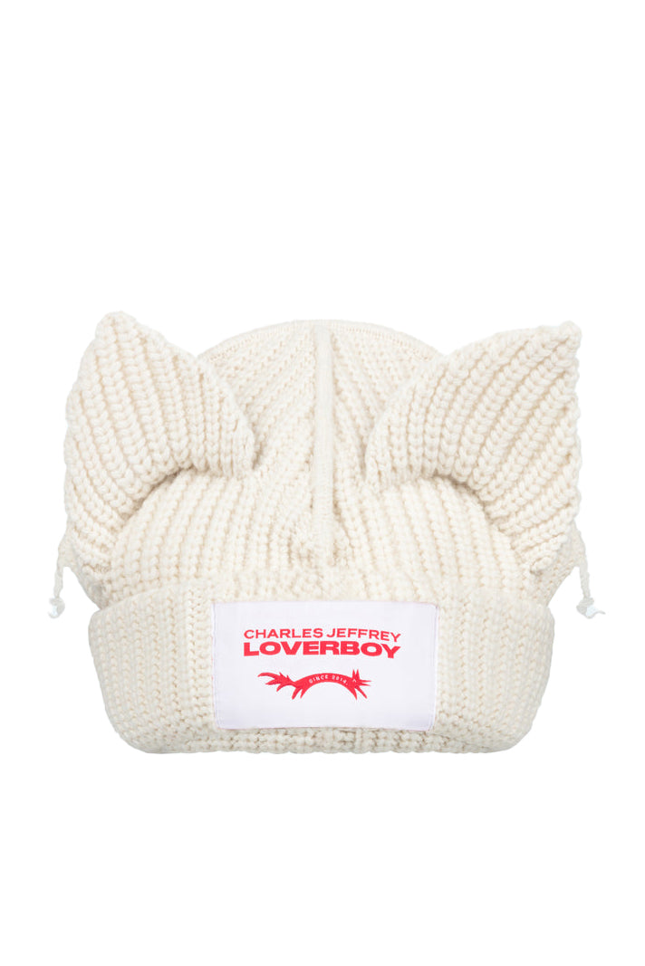 【￼￼新品】￼charles jeffrey loverboy ビーニー 白￼ Charles Jeffrey Loverboy チャールズ ジェフリー ラバーボーイ FW25