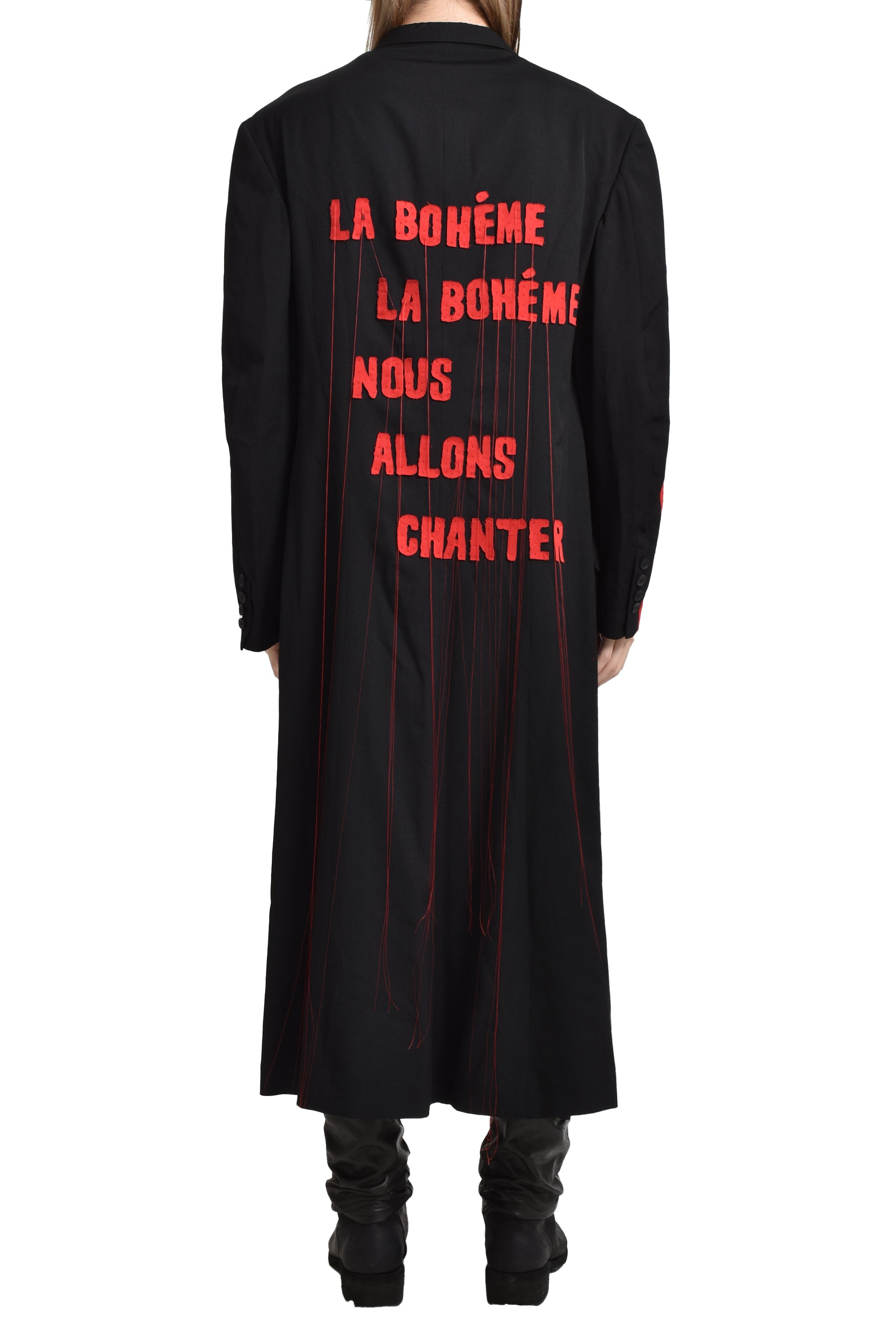 Yohji Yamamoto HO-J26-120-1A24 / BLK RED