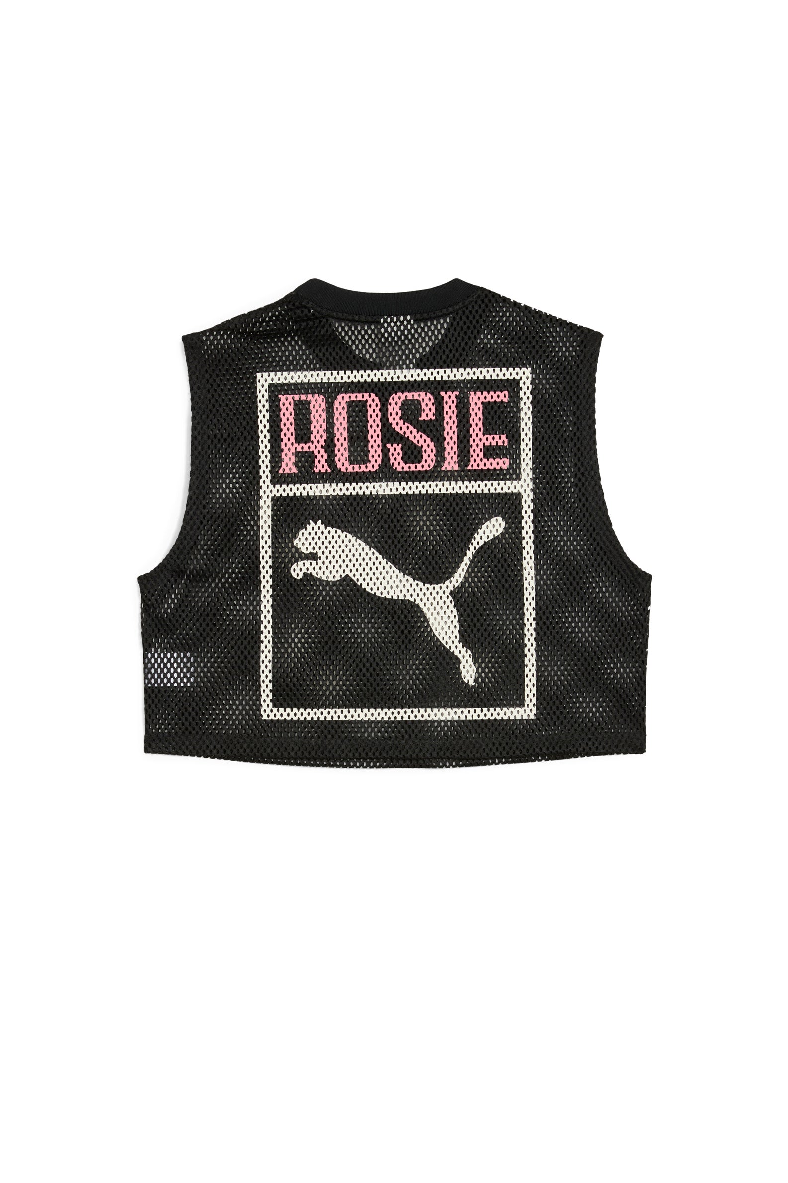 RELAXED MESH TOP / PUMA BLACK