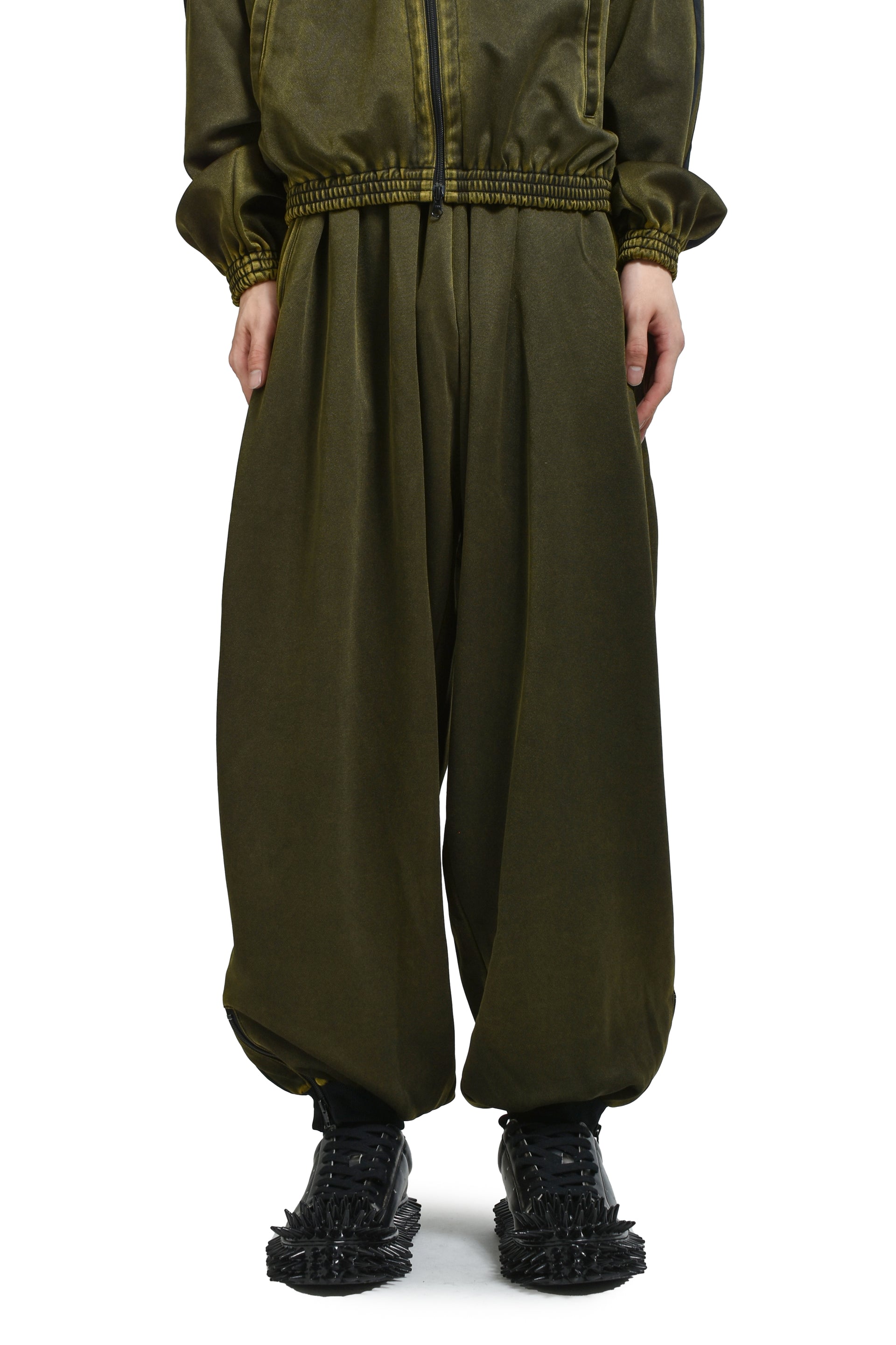 FADED BLACK TRACK PANTS / YEL