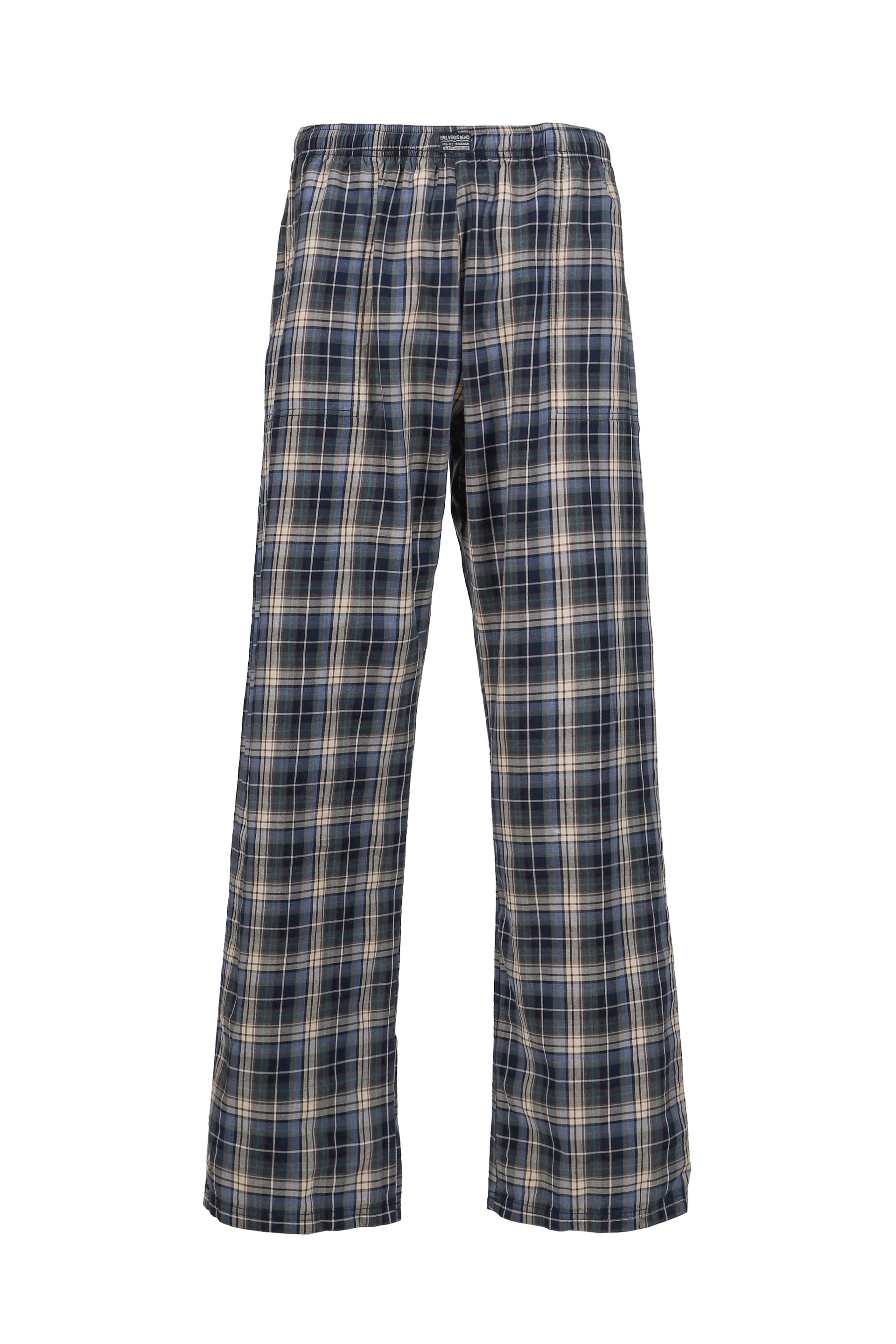 PLAID LOUNGE PANTS WOVEN / BLU