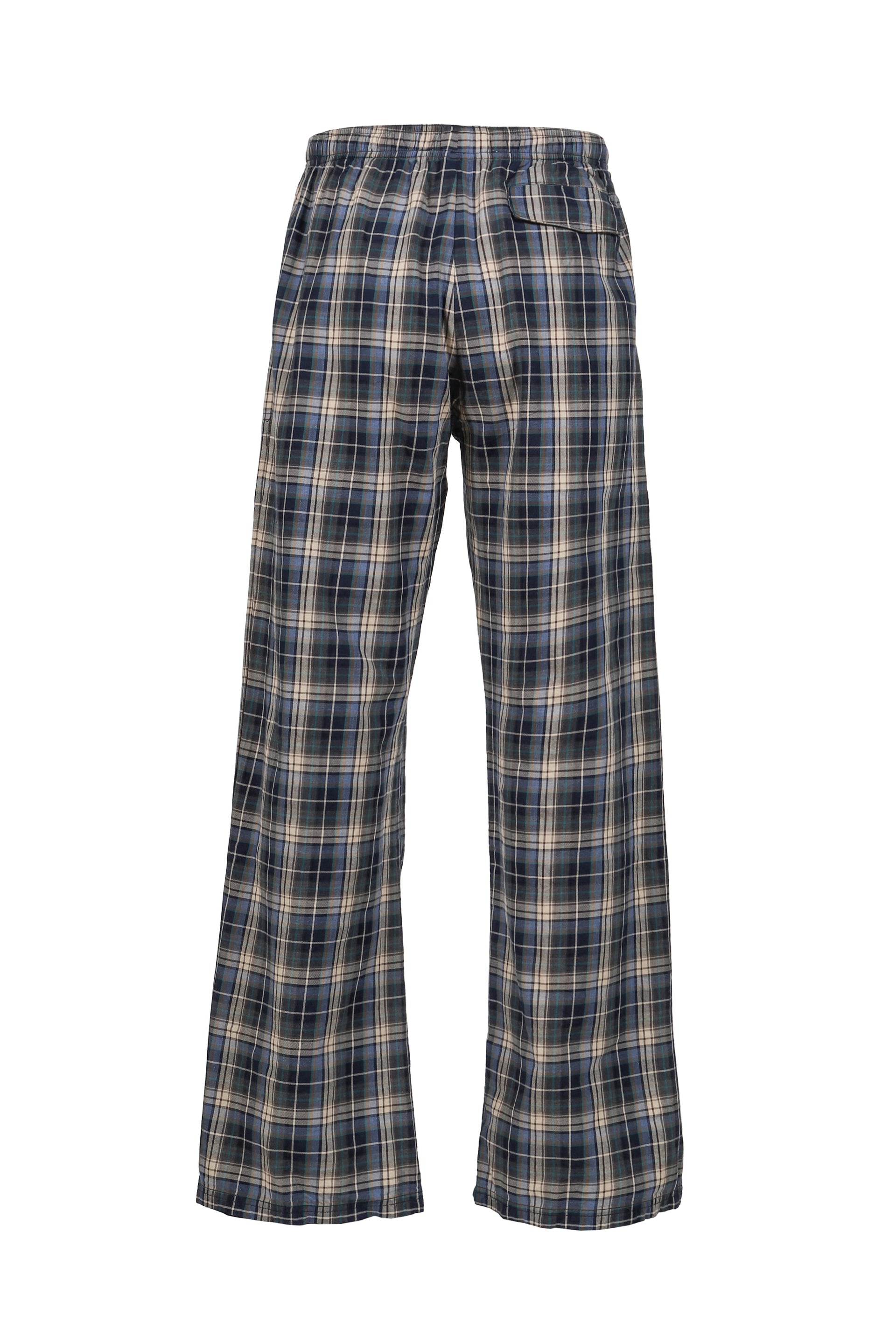 PLAID LOUNGE PANTS WOVEN / BLU