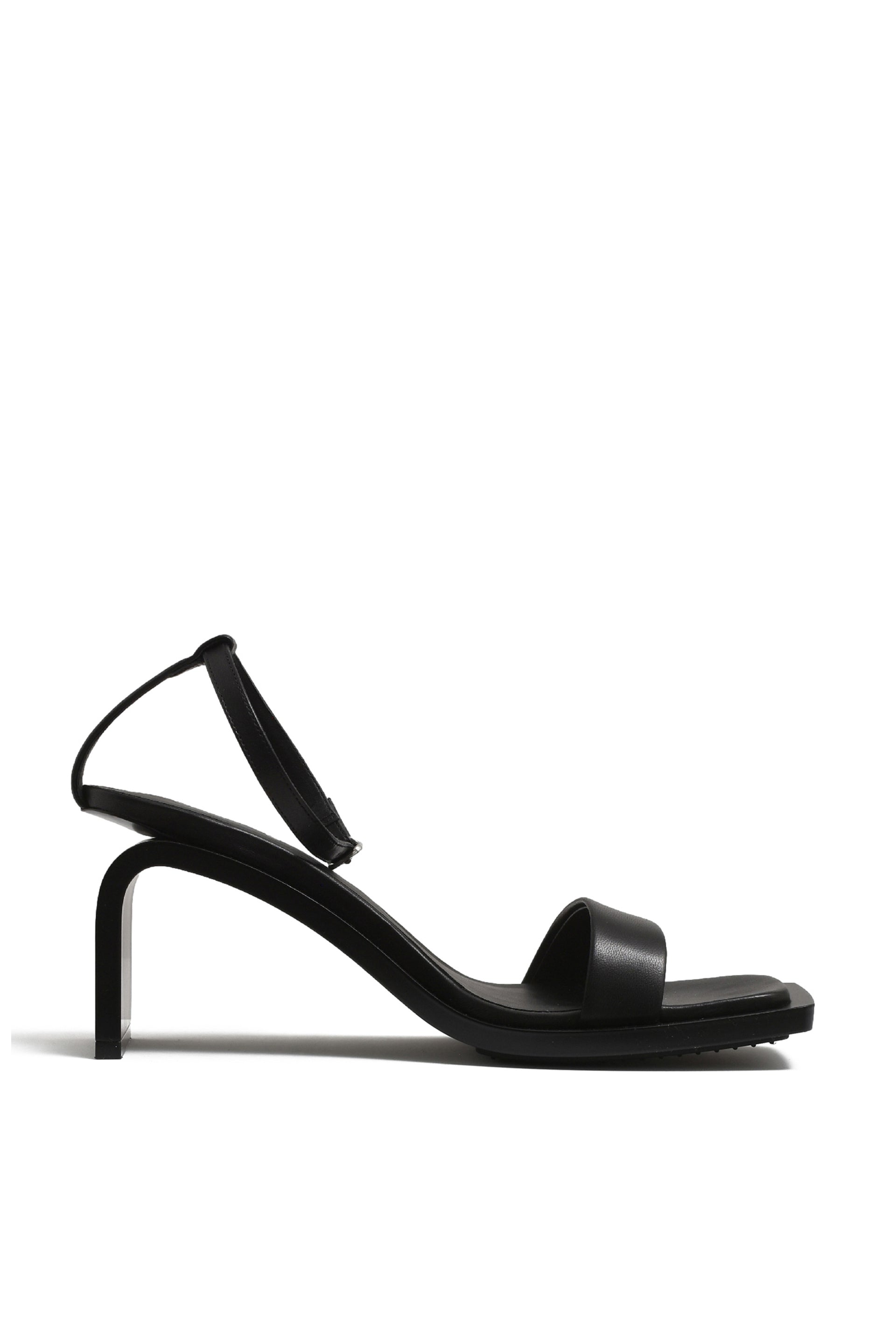Courrèges STREAM LEATHER SANDALS / BLK