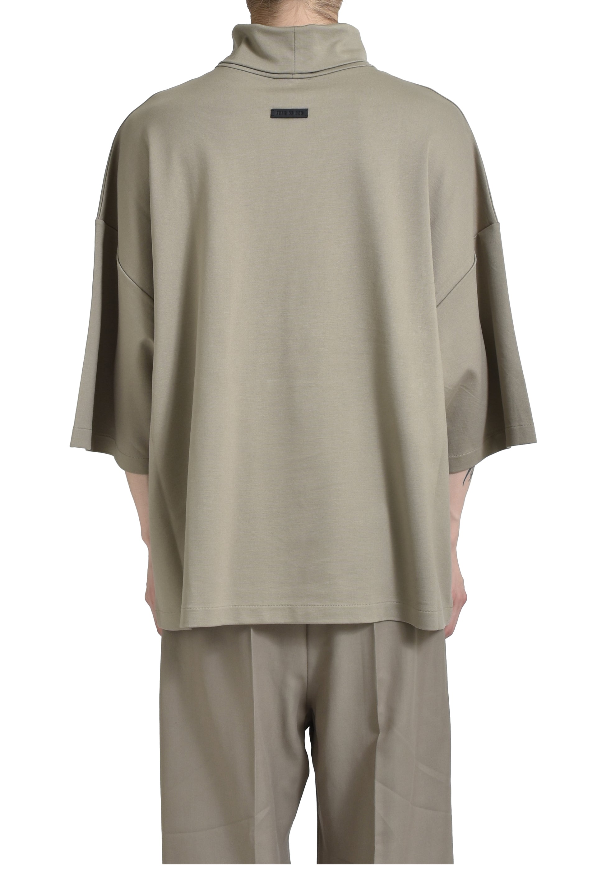 FEAR OF GOD THE ETERNAL COLLECTION HIGH NECK SHORT SLEEVE SHIRT /DUSTY BEIGE