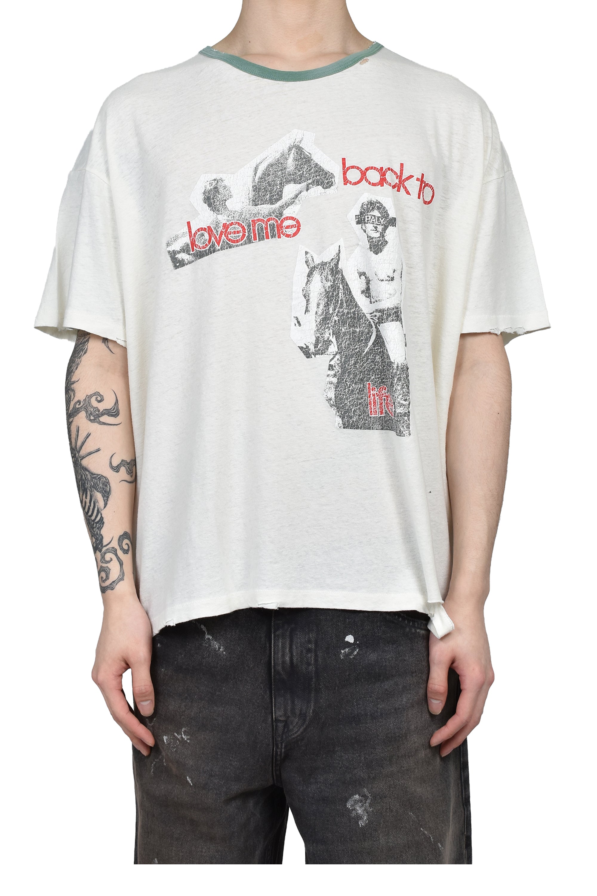 Paly Hollywood パリー ハリウッド SS26 BACK TO LIFE RINGER TEE 