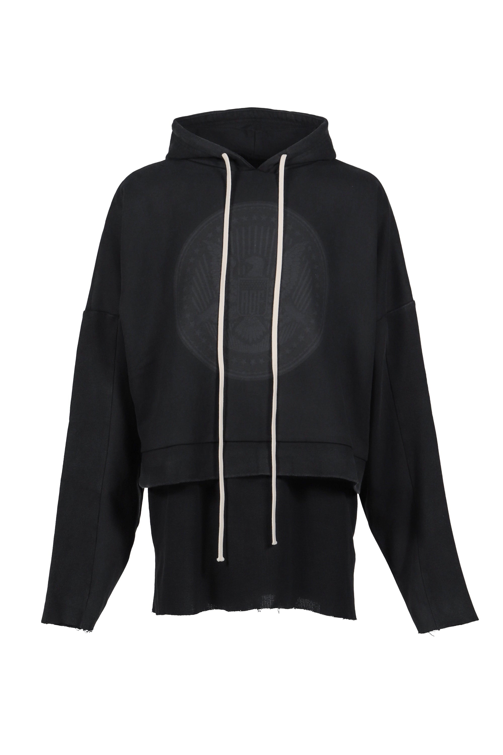 ARNODEFRANCE アーノルデフレンチ FW25 CROPPED HOODIE OVERLAPPED