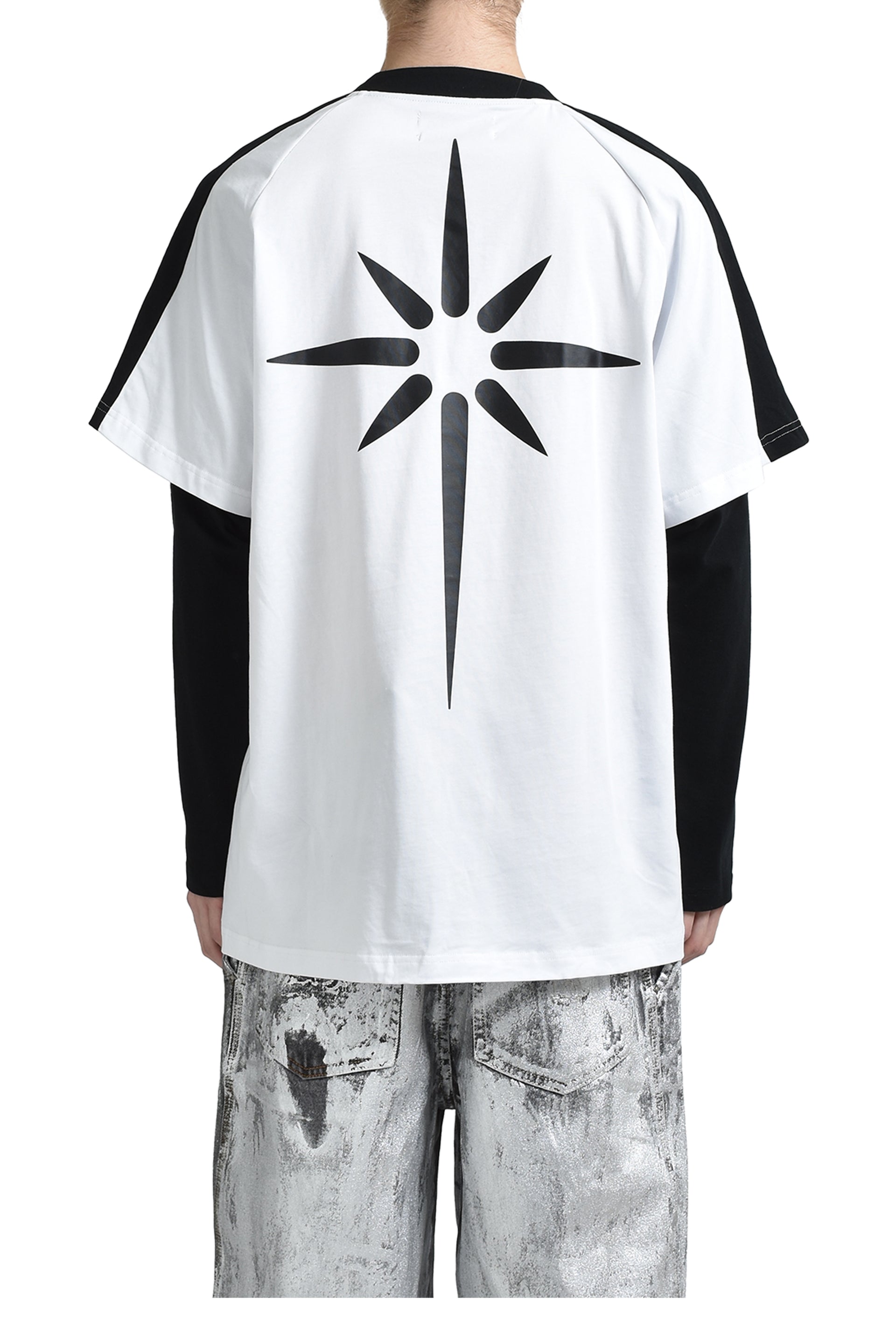 KUSIKOHC BASEBALL LONGSLEEVE POLO / WHT