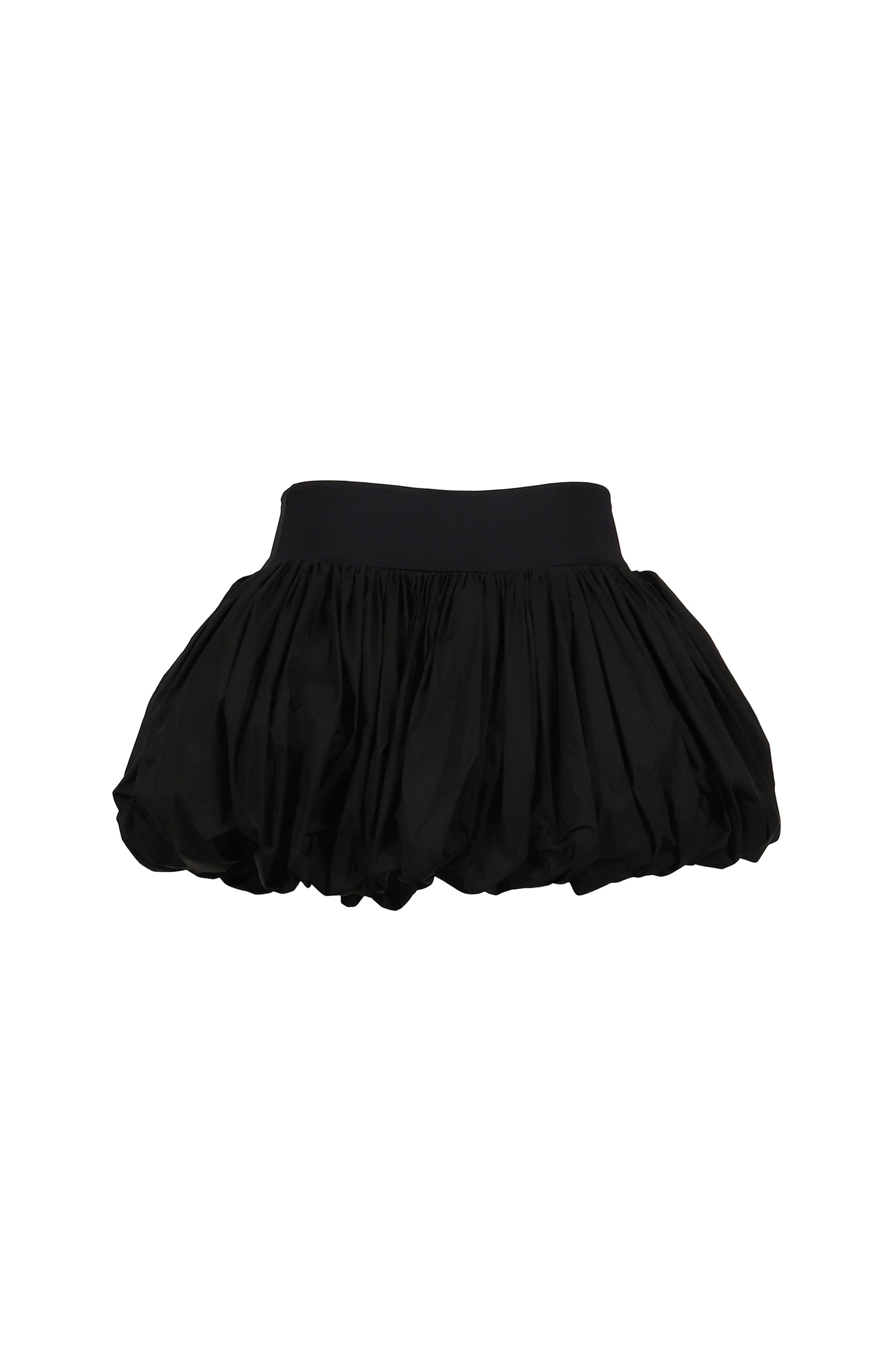 BLACK POUF SKIRT WOVEN / BLACK