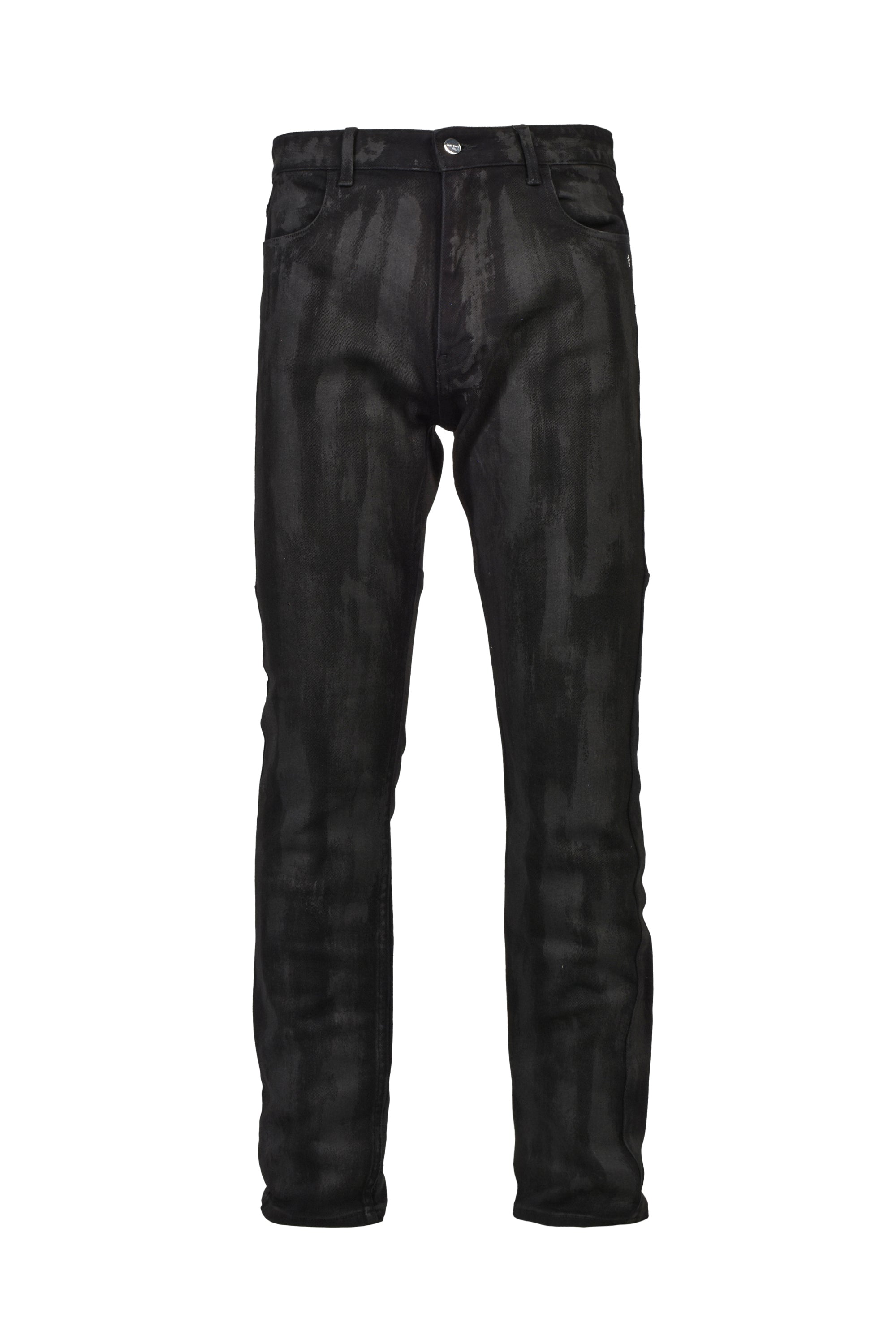 LAST NEST ラストネスト FW26 COATING DENIM PANTS / BLK - NUBIAN