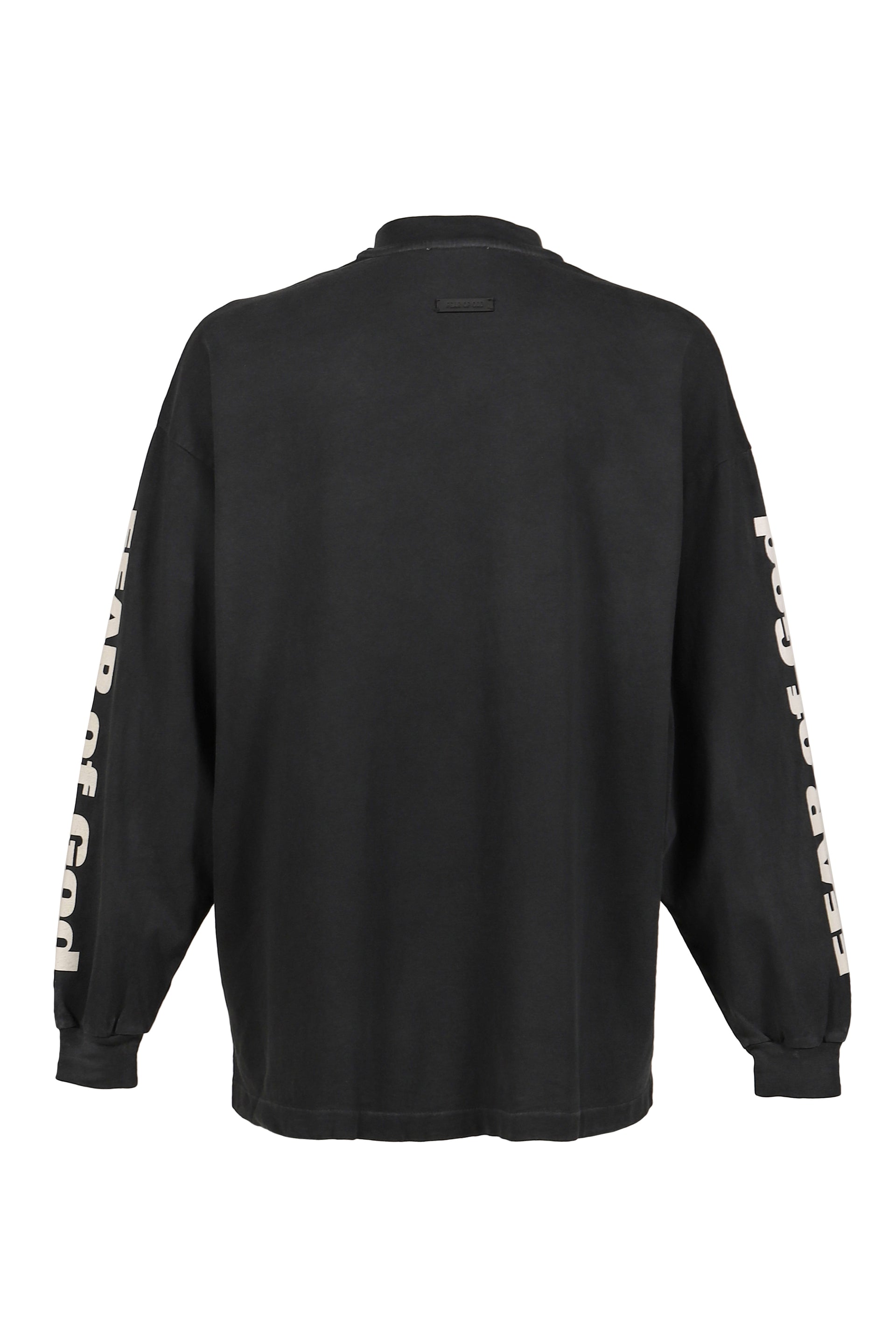 RELAXED LS "FEAR OF GOD" TEE / BLK
