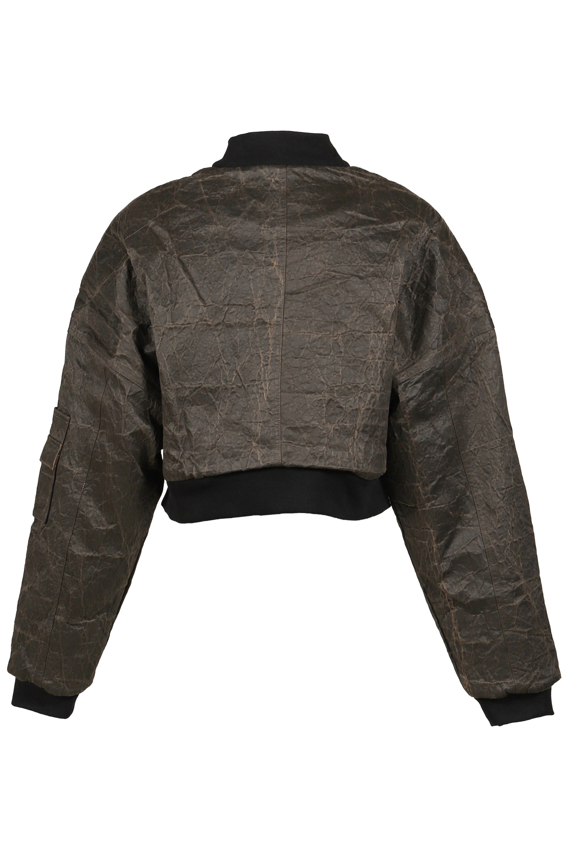 BERLIN CROPPED BOMBER JACKET -VINTAGE CANVAS- (EXCLUSIVE) / VINTAGE BRW