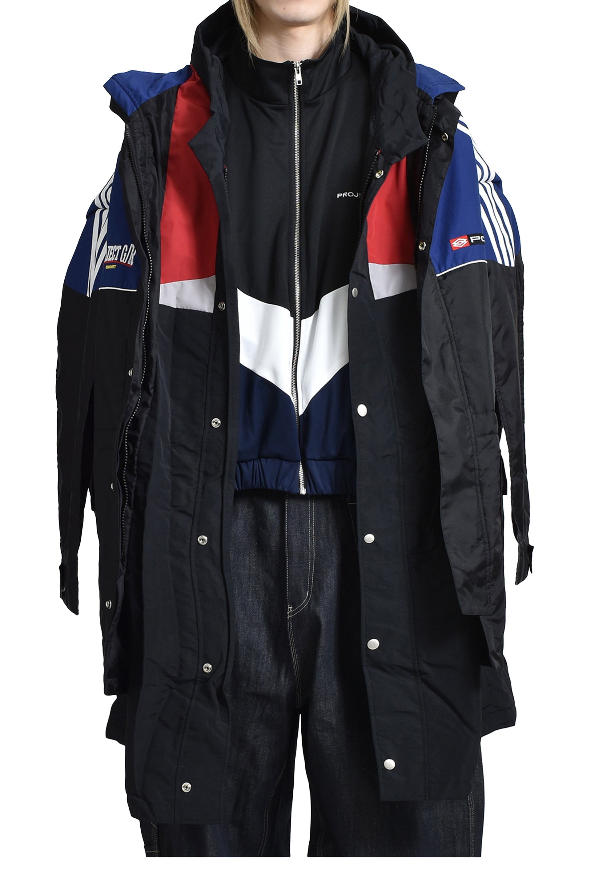PROJECT G/R MULTI LAYERED TRACK JACKET / MULTI