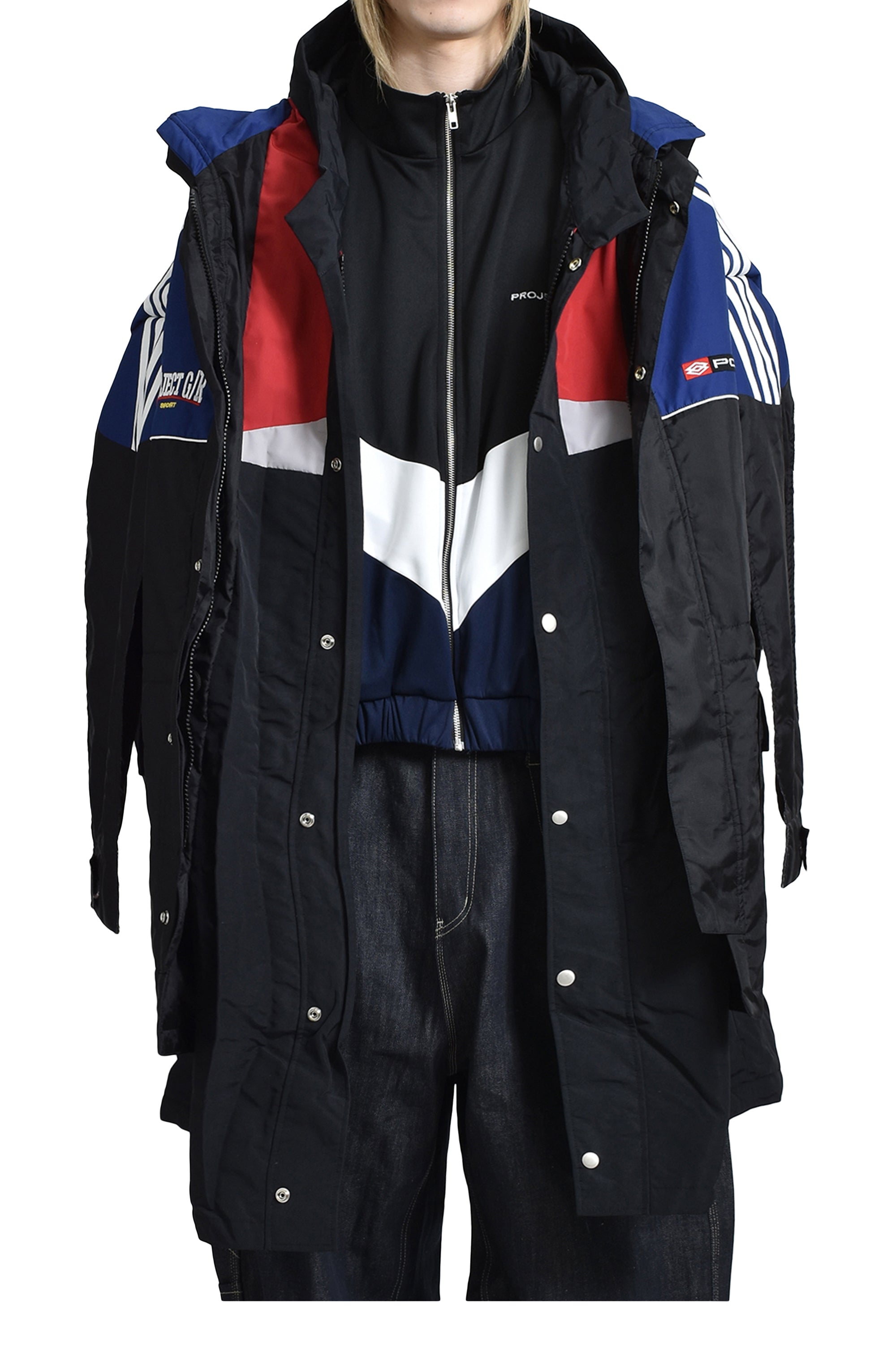 PROJECT G/R MULTI LAYERED TRACK JACKET / MULTI
