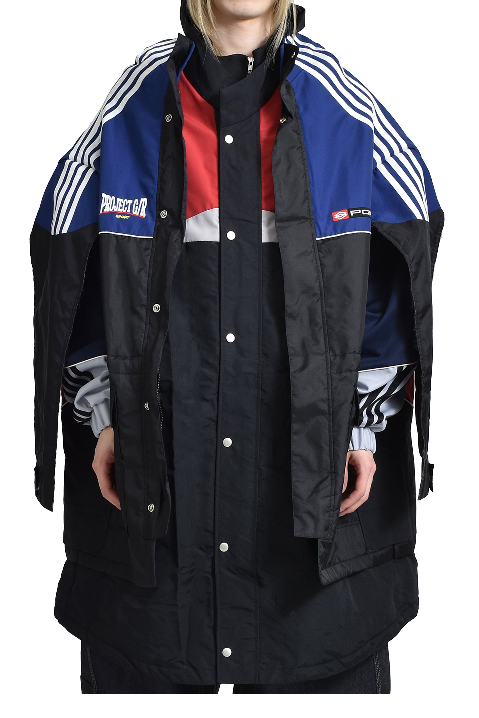 PROJECT G/R MULTI LAYERED TRACK JACKET / MULTI