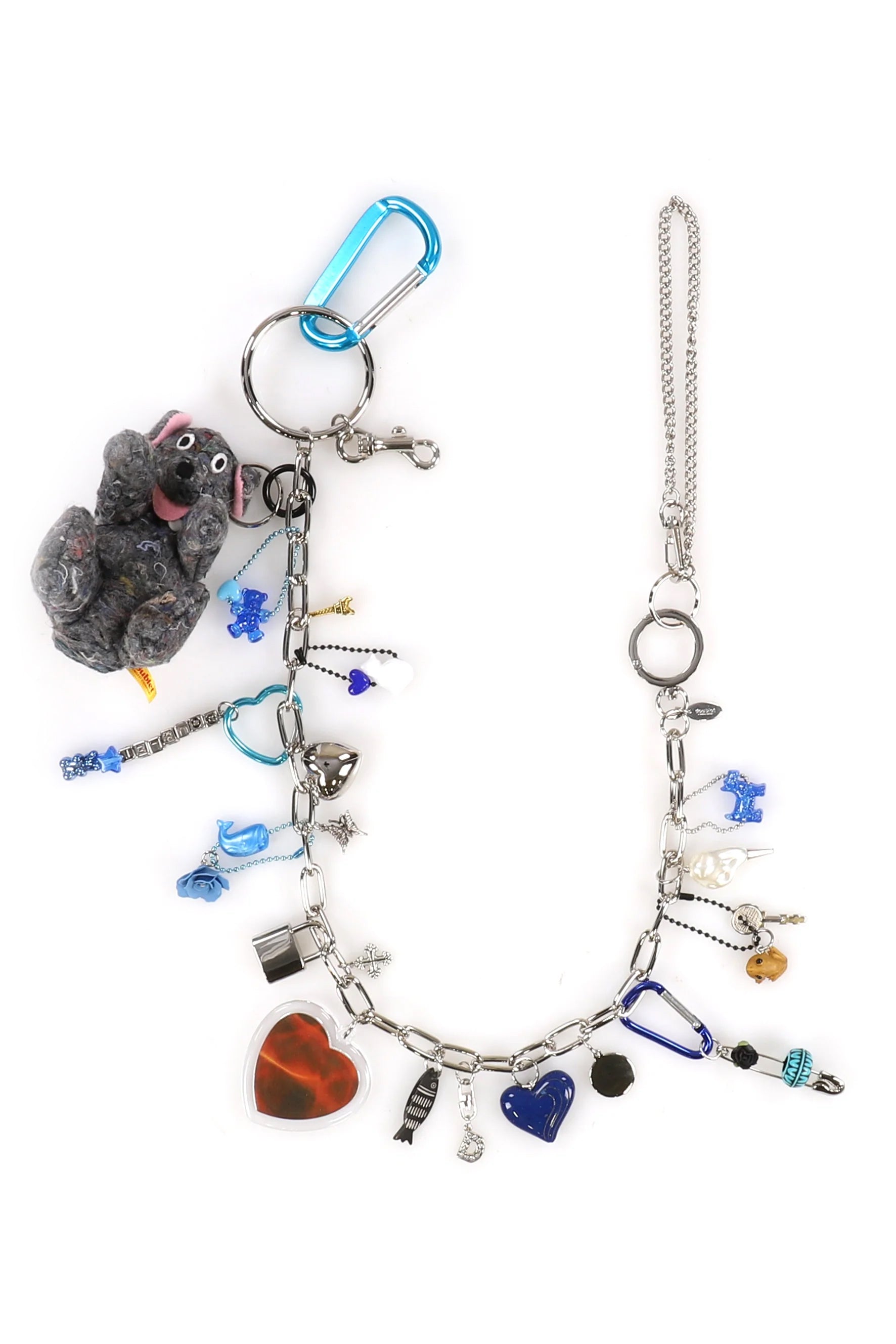 KEY CHAIN WITH DOG DOLL / BLU