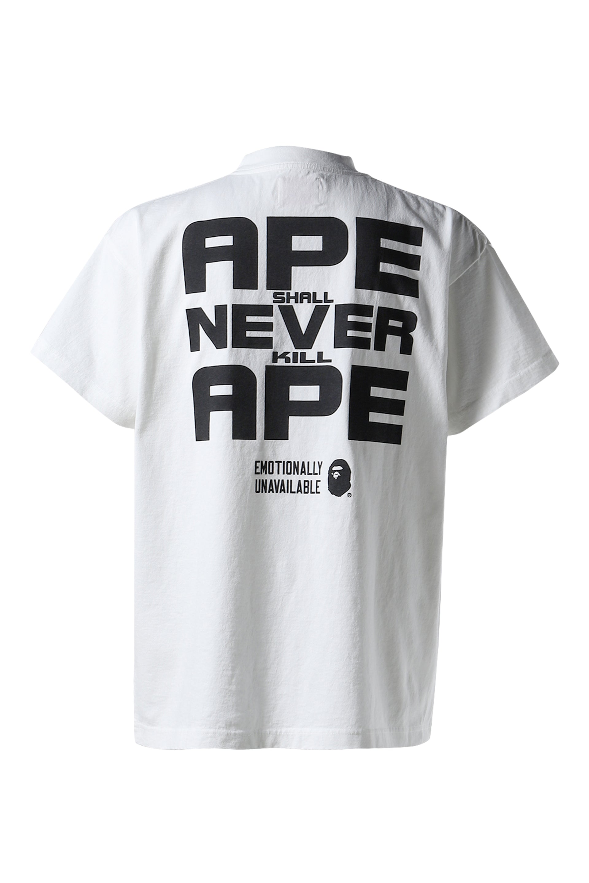 EMOTIONALLY UNAVAILABLE × BAPE EU BAPE FACE SS TEE / WHT