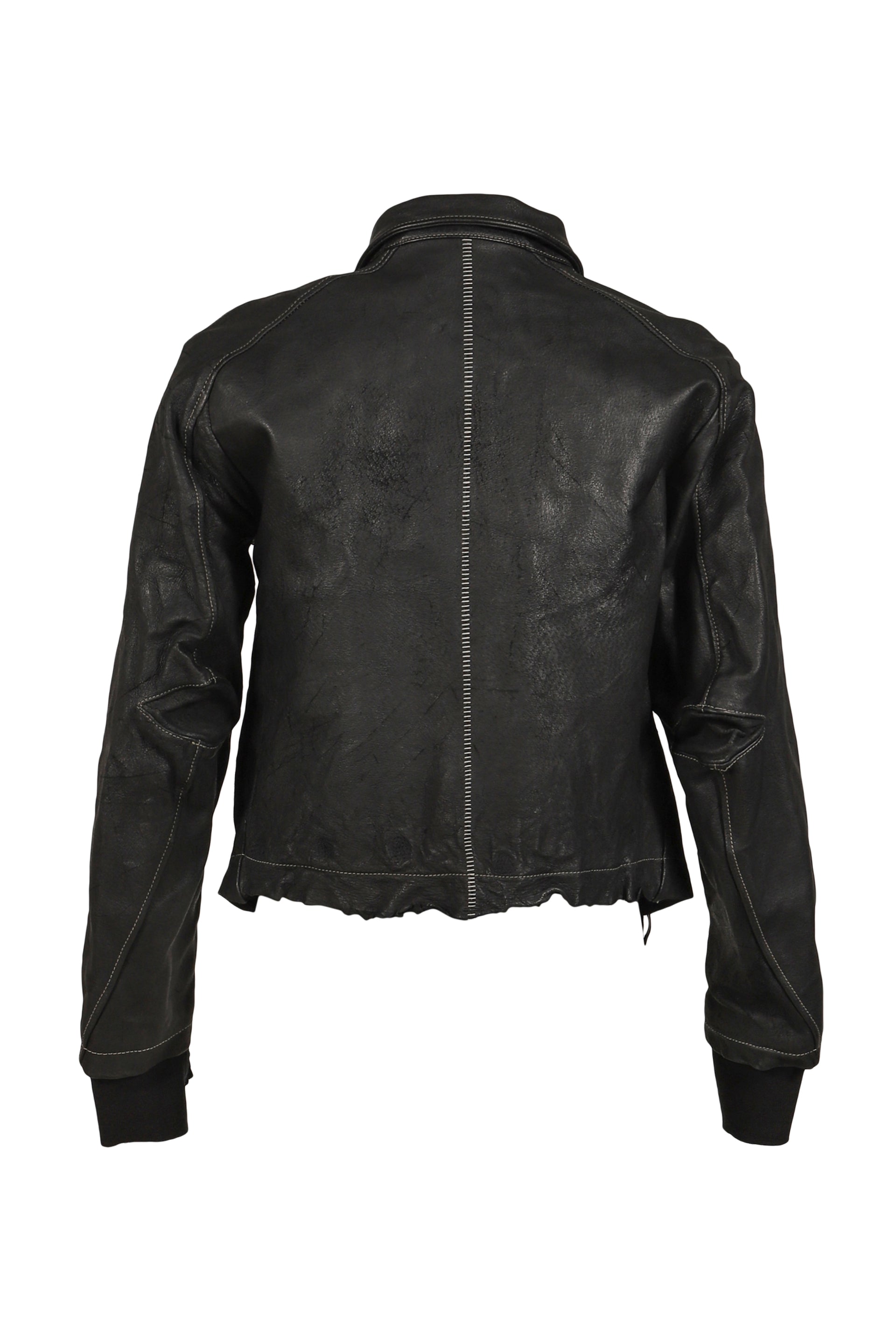 SKIN JACKET(VEGETABLE TANNING PIG LEATHER) / BLK