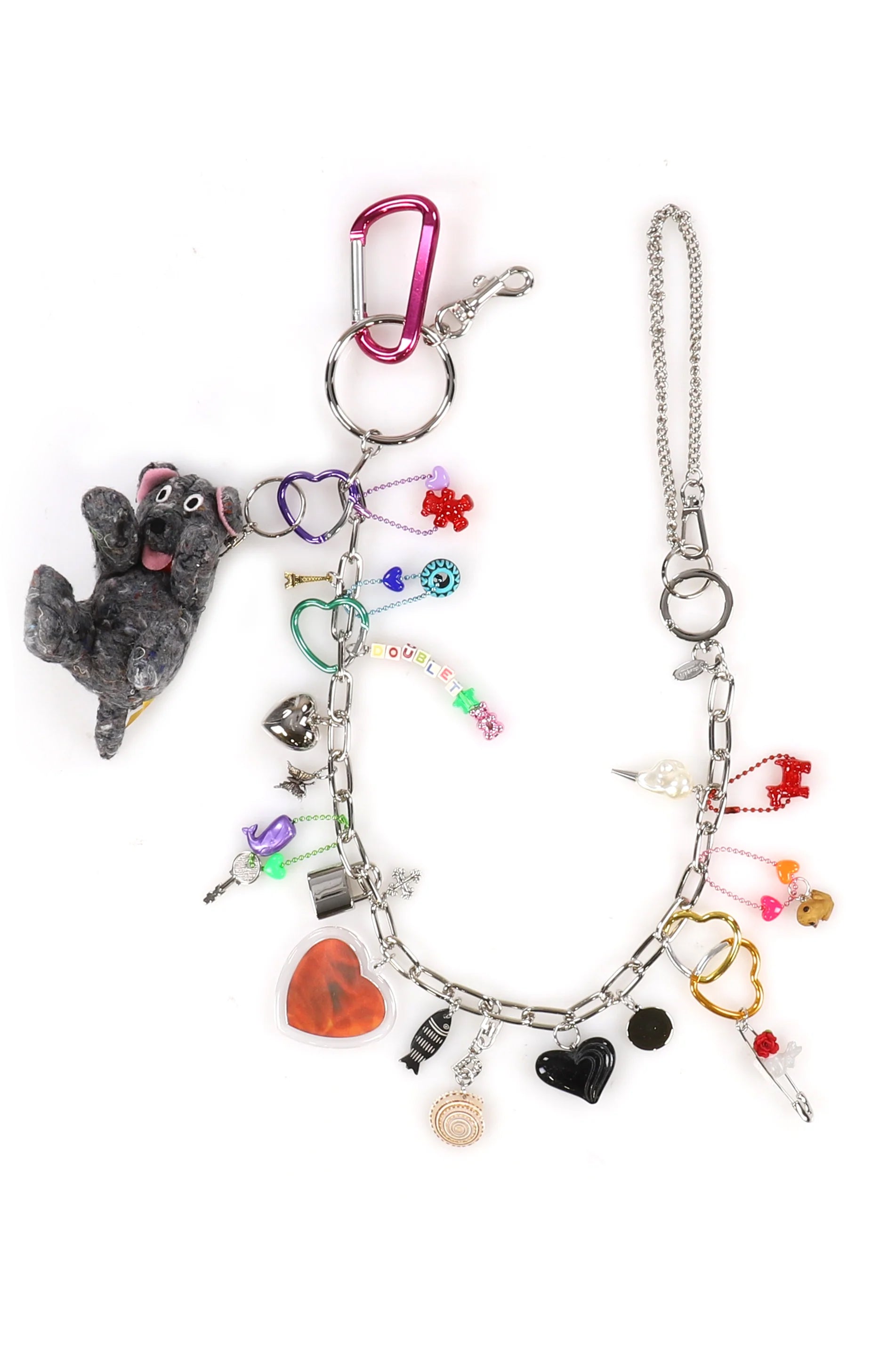 KEY CHAIN WITH DOG DOLL / MULTI