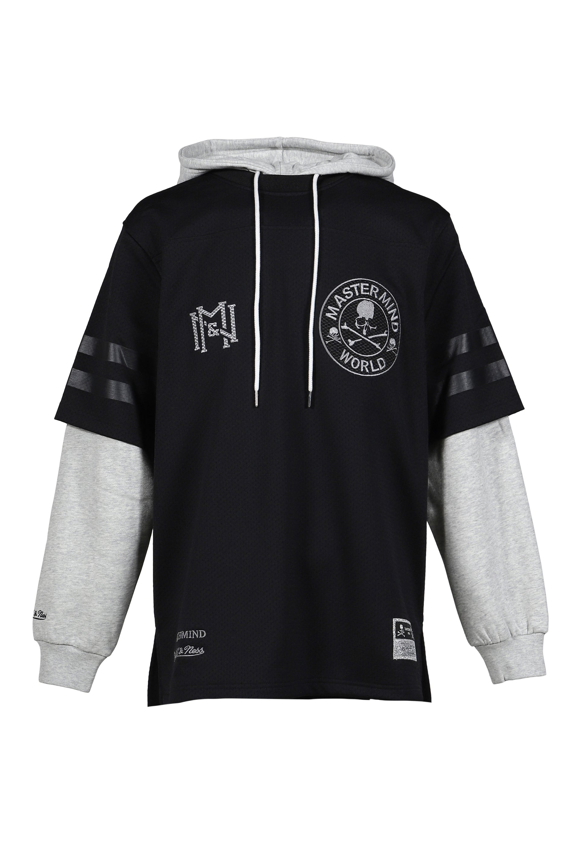 JY16966-CLBBLCK/MASTERMINDXM&N HOODED JERSEY / BLK