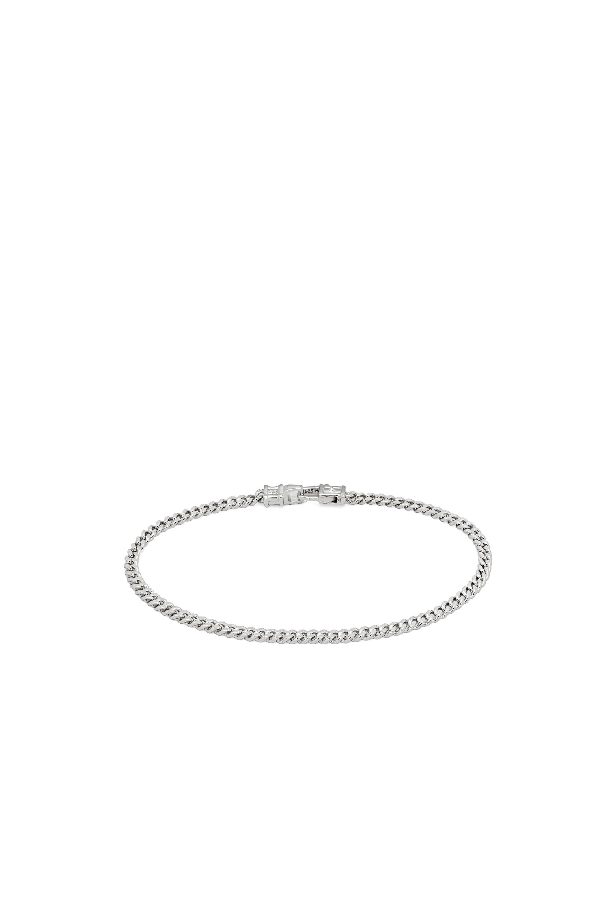 Tom Wood トム ウッド FW26 CURB BRACELET M / SIL - NUBIAN ヌビアン