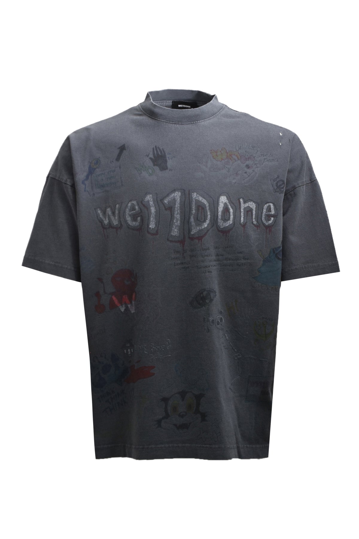 DOODLE SHORT-SLEEVED T-SHIRT / GRY