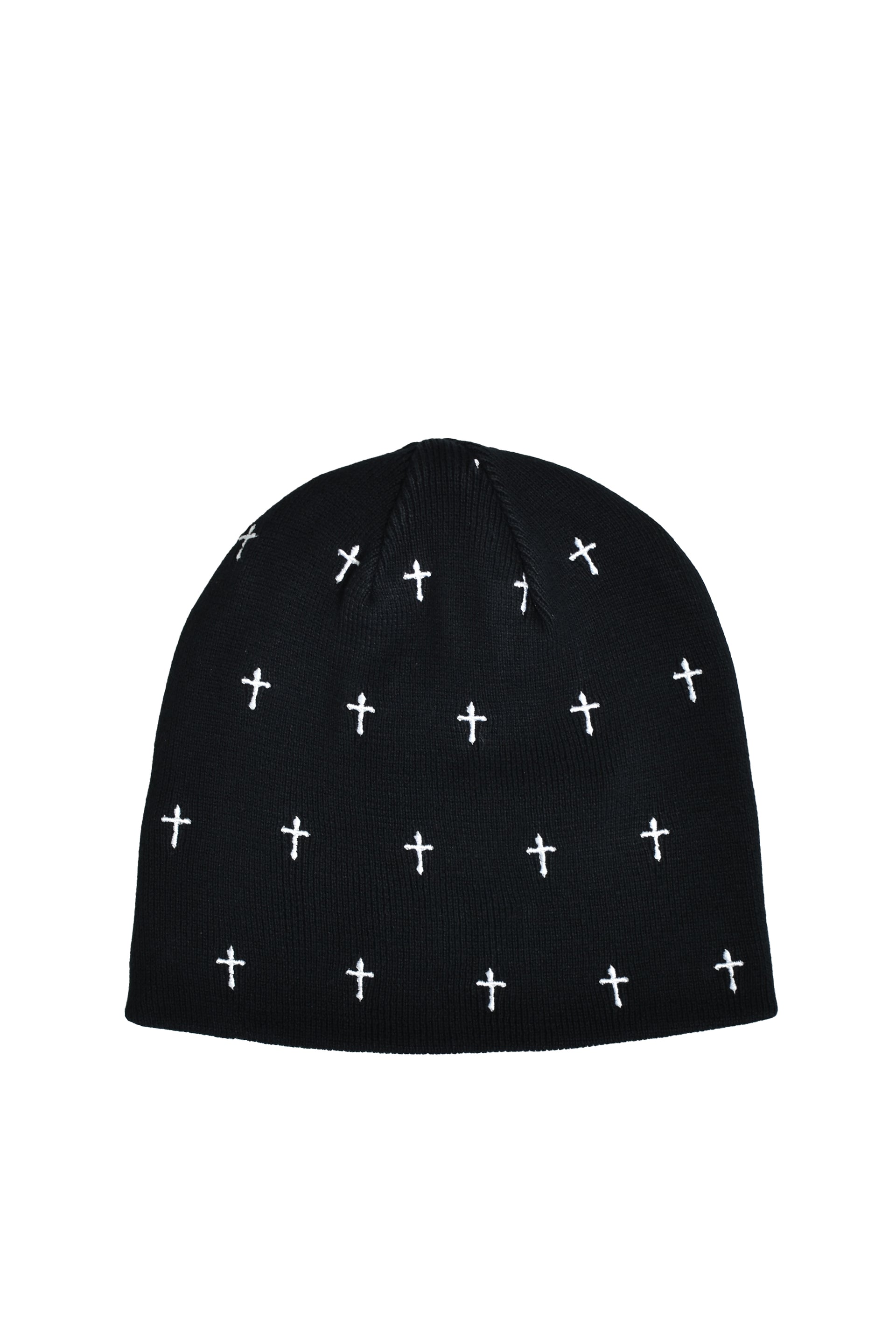 ALLOVER CROSS BEANIE V2 / BLK
