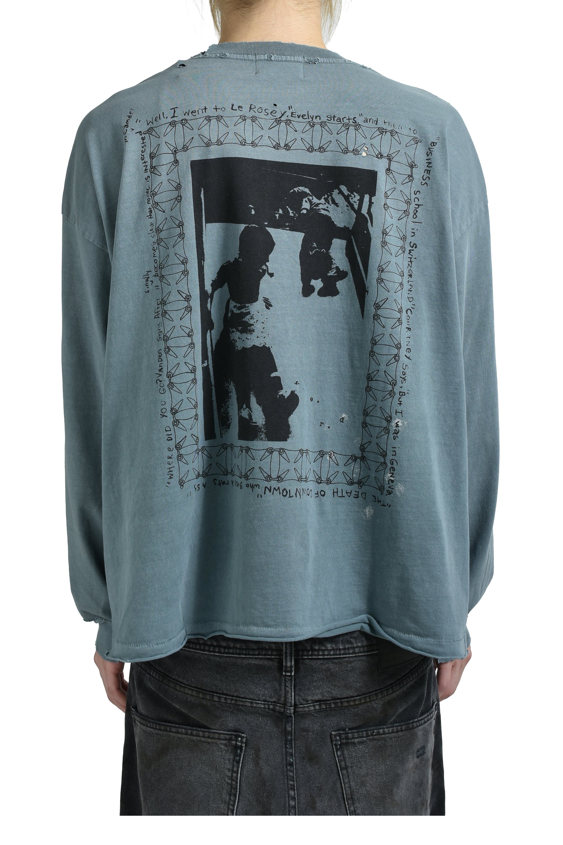 BOY IN CHAINS LS T-SHIRT / FADED BLU