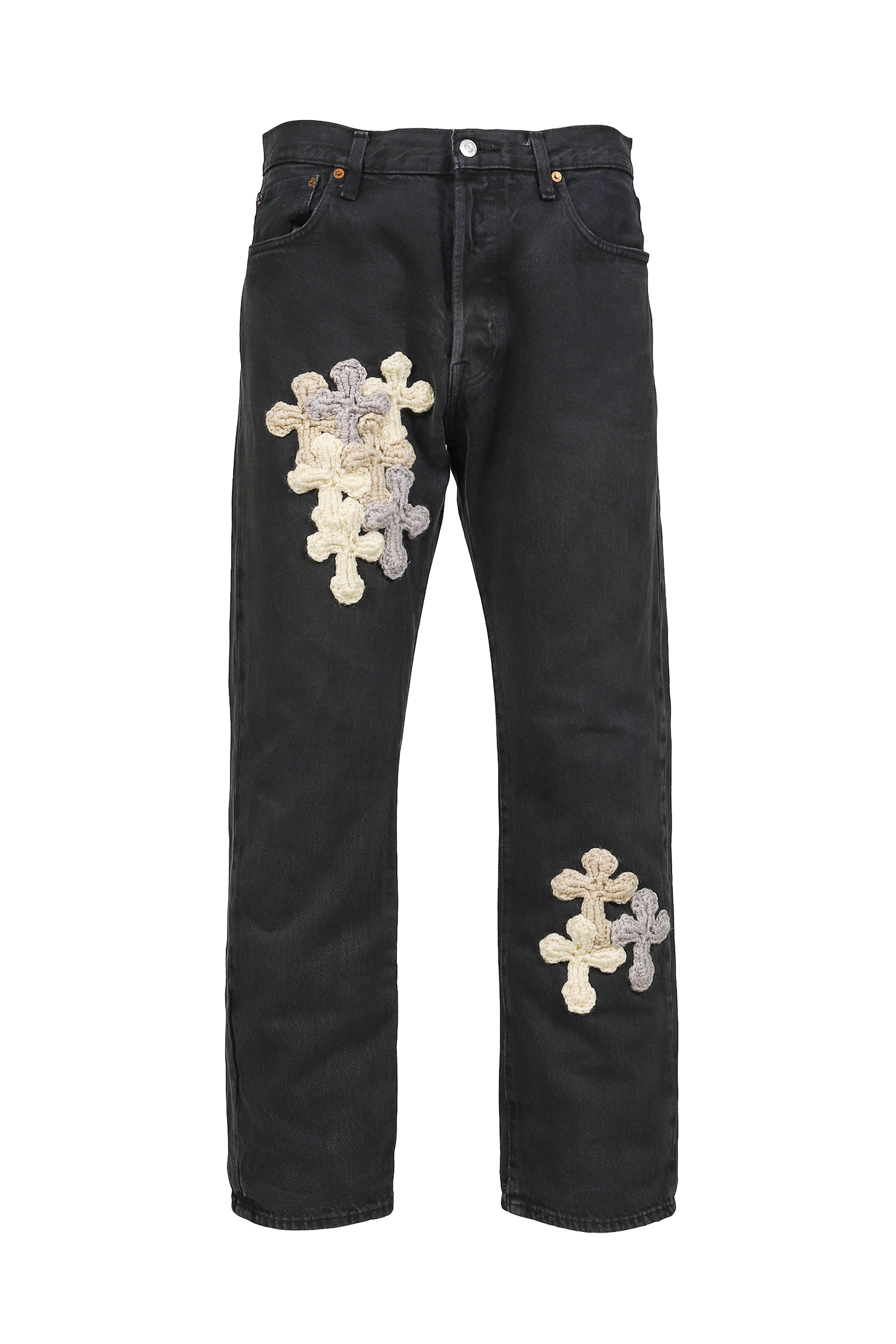 3D CROSS BLACK DENIM / BLK