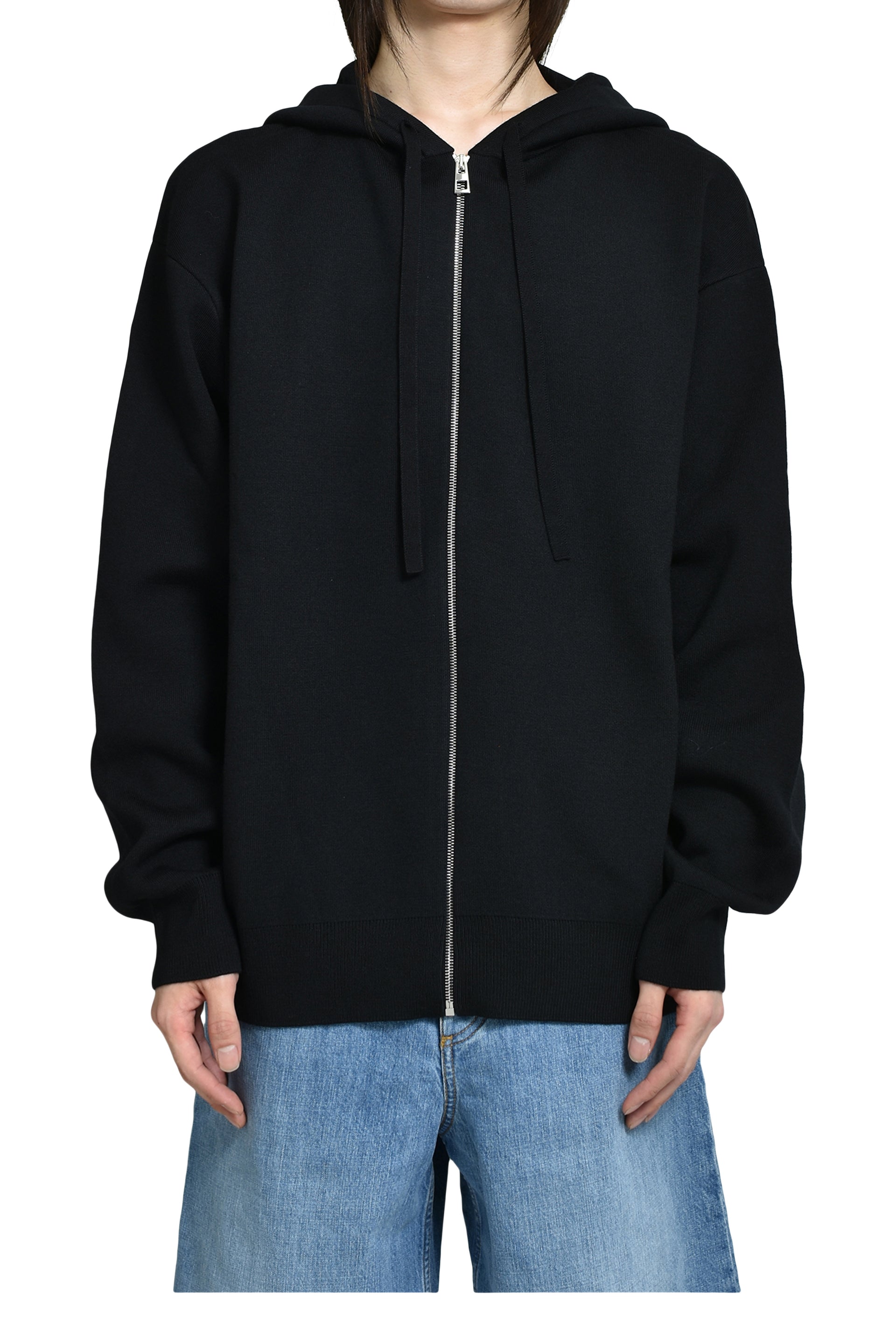 ANAGRAM ZIP-UP HOODIE / BLK