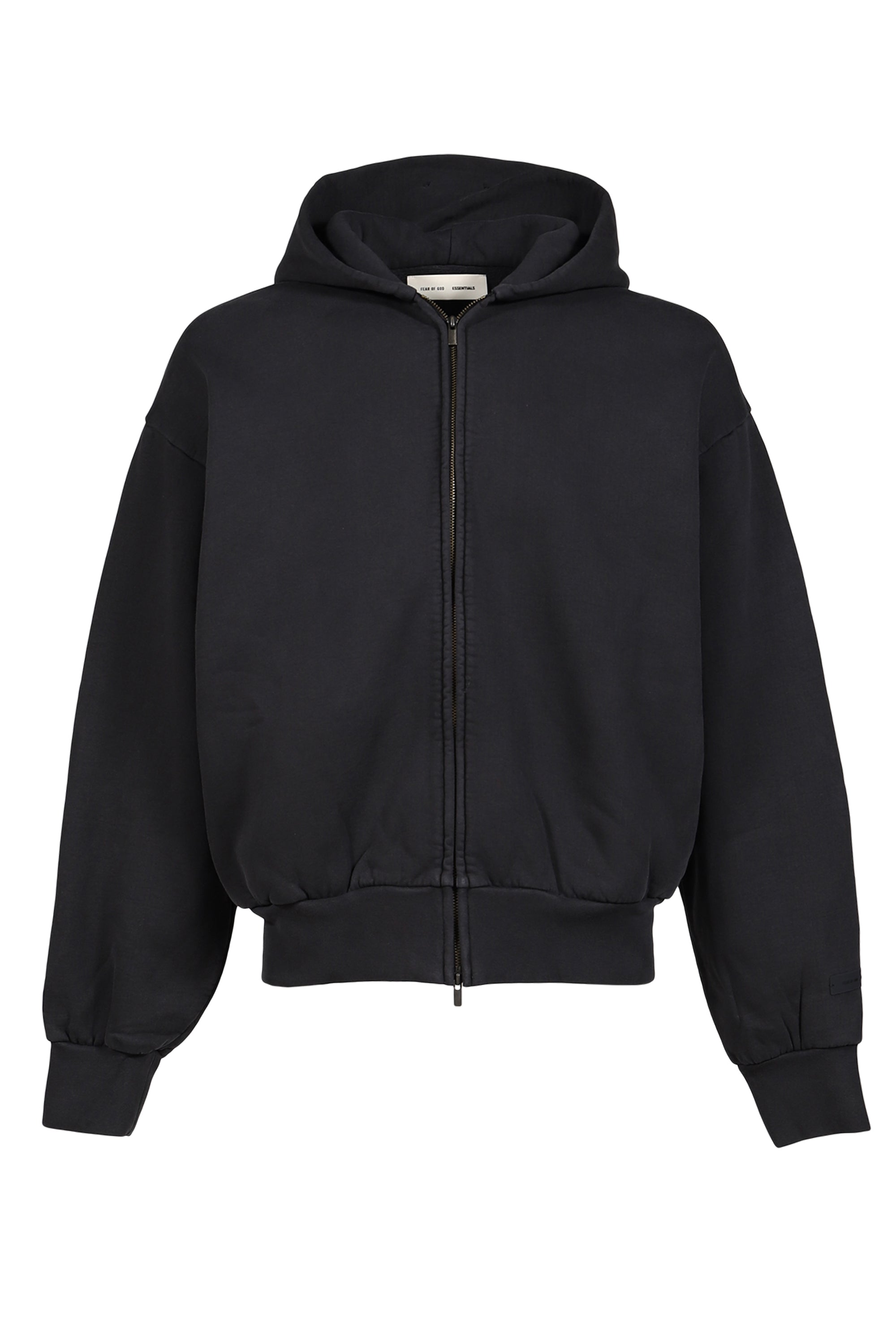 ESSENTIALS FW25 CLASSIC FULL ZIP HOODIE / VTG BLK - NUBIAN