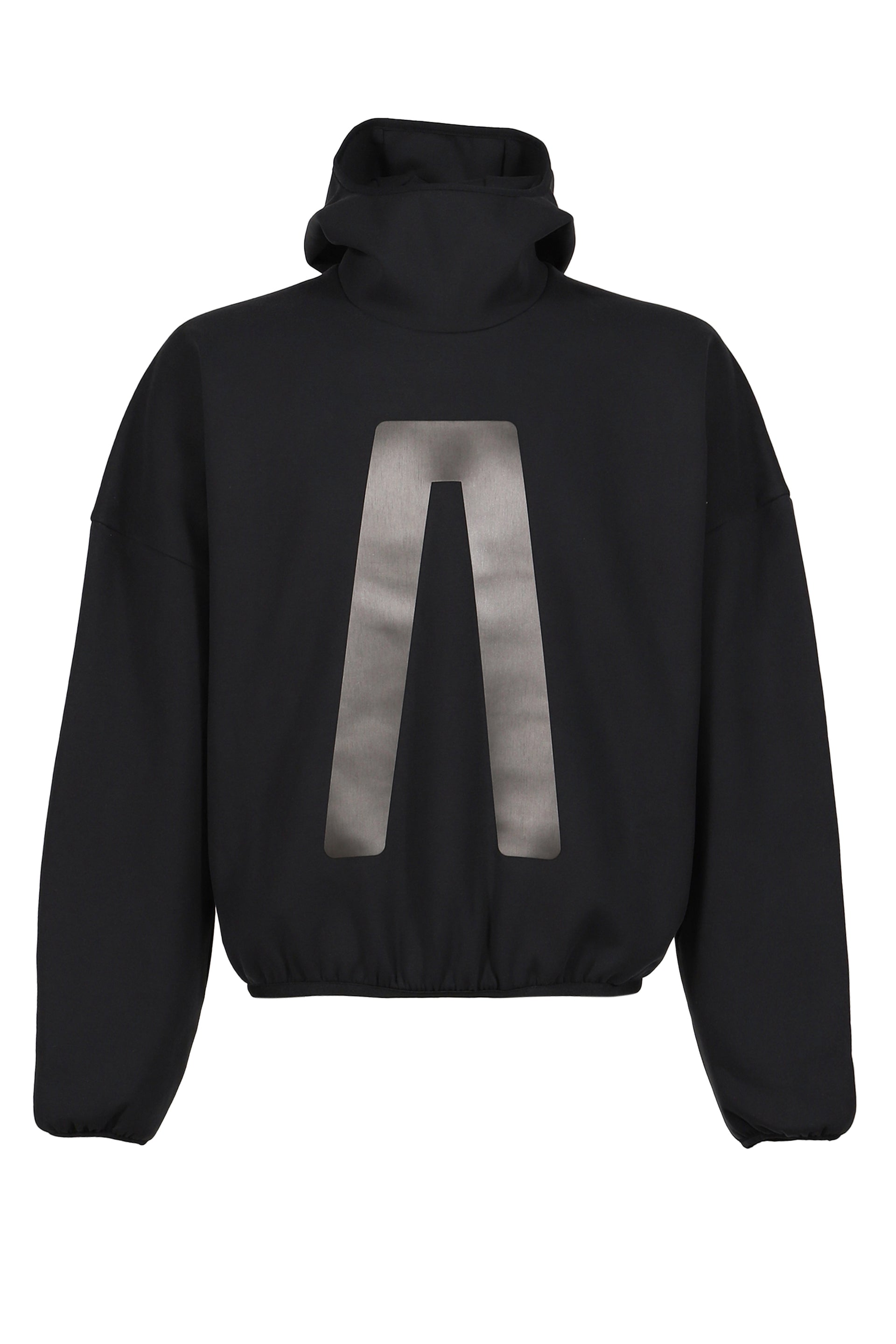 SUEDE FLEECE HOODIE / BLK
