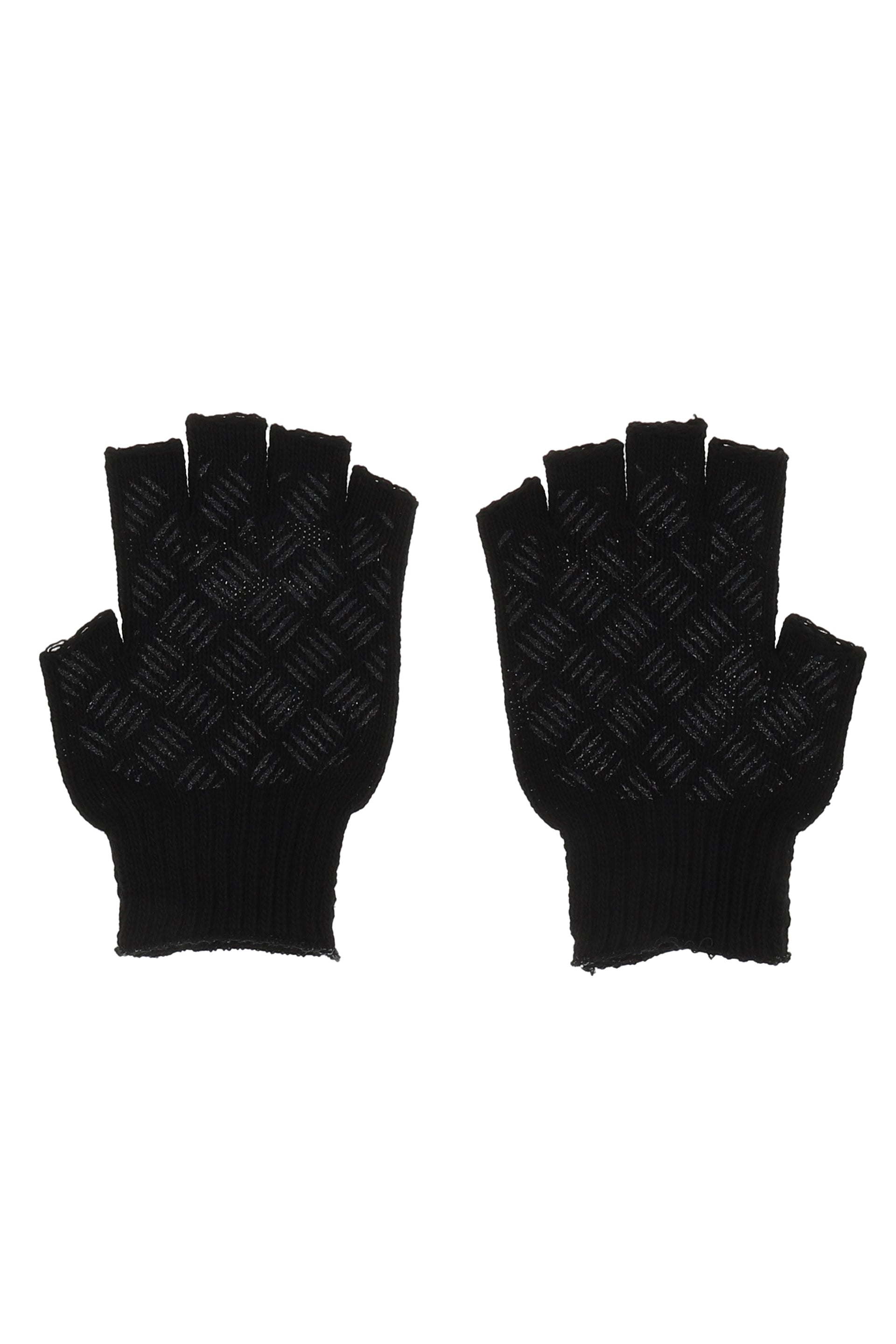 LOGO FINGERLESS GLOVES / BLACK