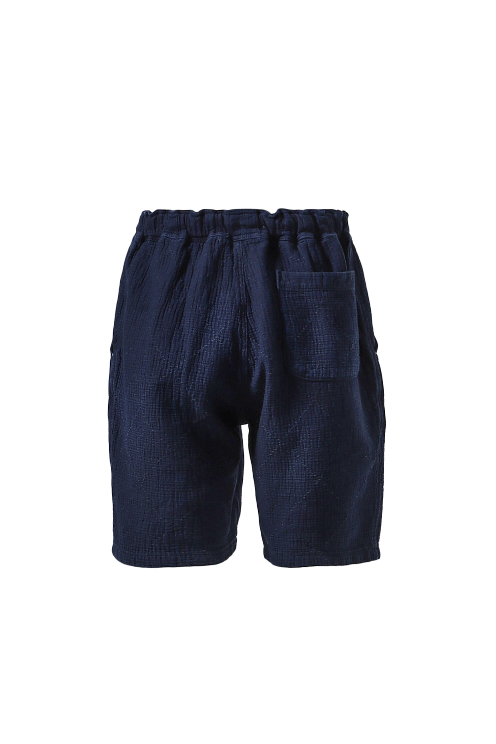 PORTER CLASSIC NEW SASHIKO LIGHT SHORTS / BLU
